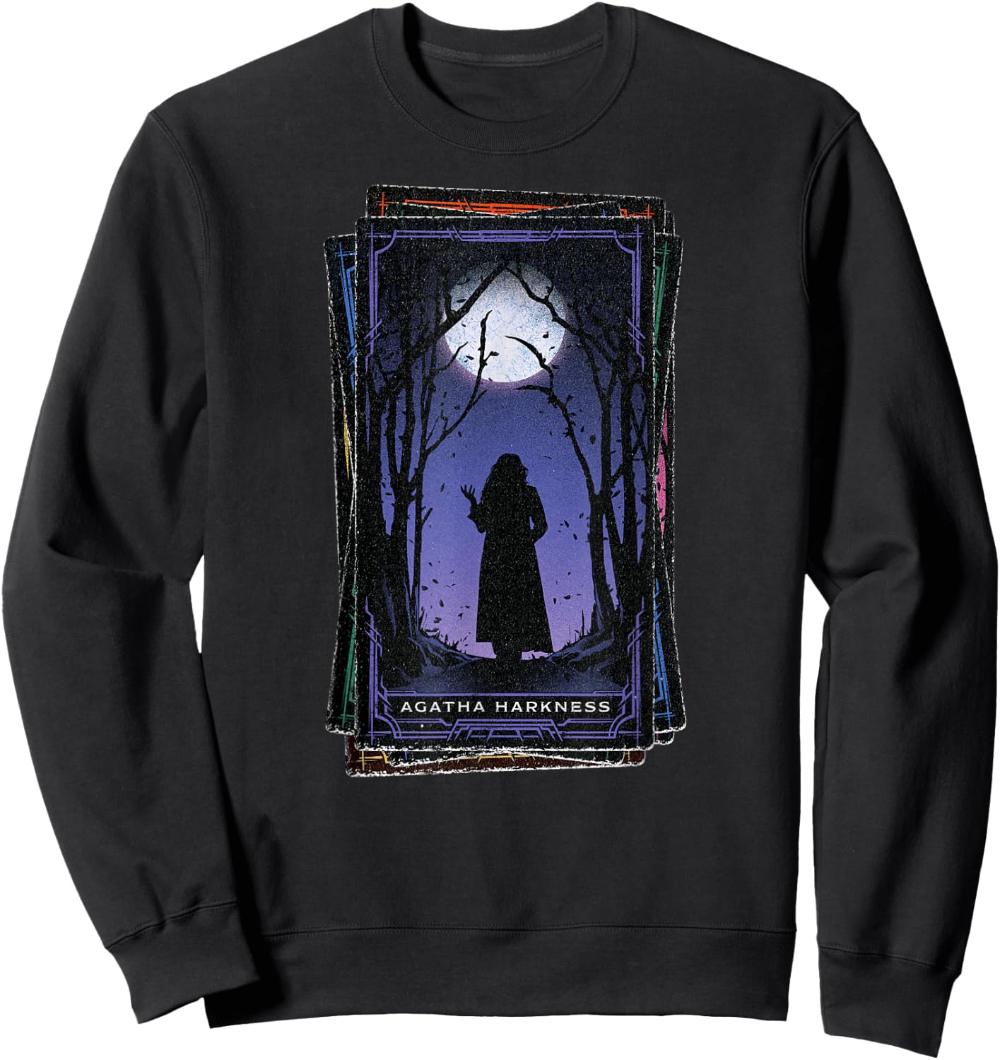Marvel Agatha All Along Disney+ Agatha Harkness Tarot Card Sweatshirt - Sweatshirt | Black