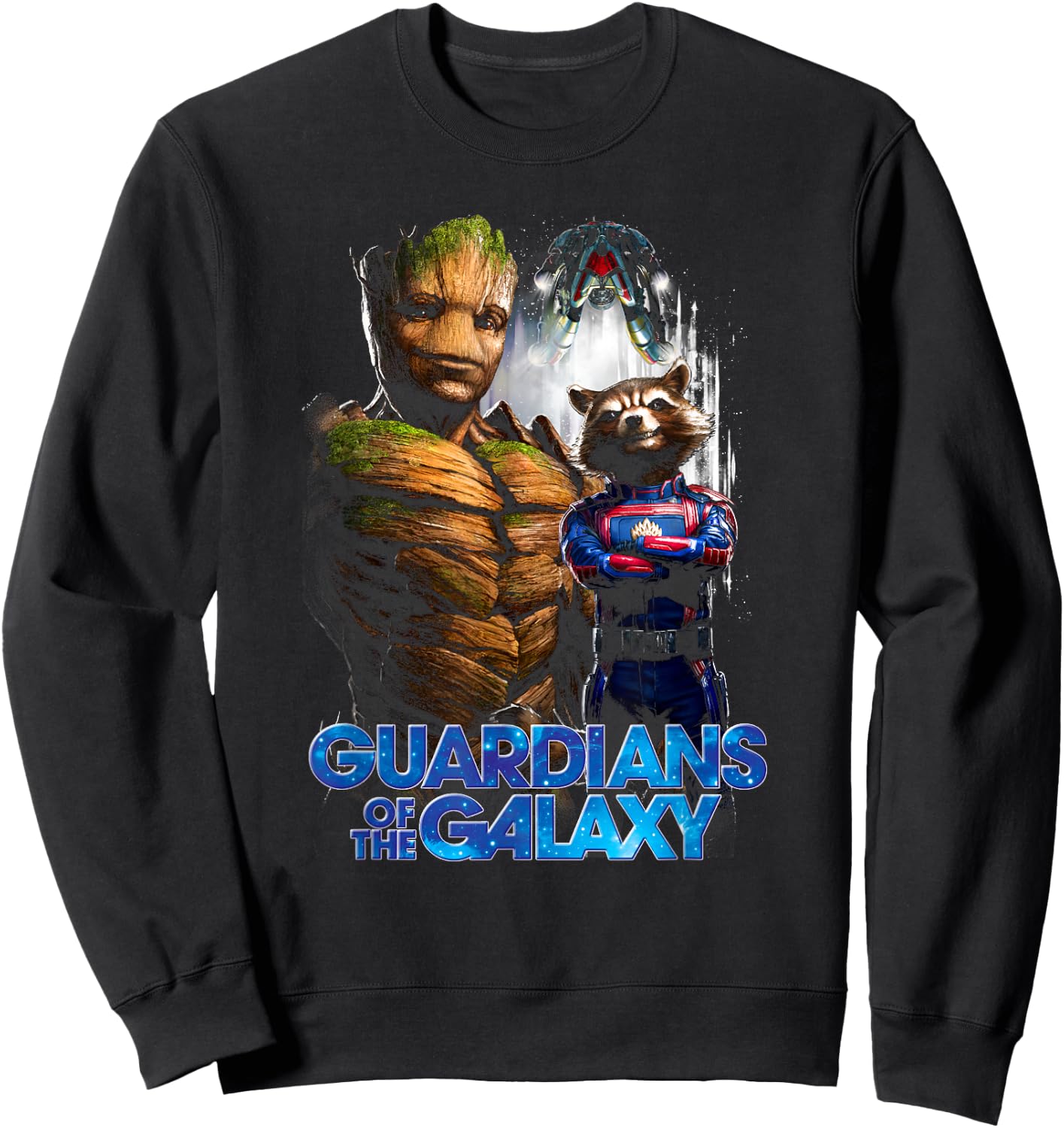 Marvel Guardians of The Galaxy Vol. 3 Rocket & Groot Oh Yeah Sweatshirt - Sweatshirt | Black