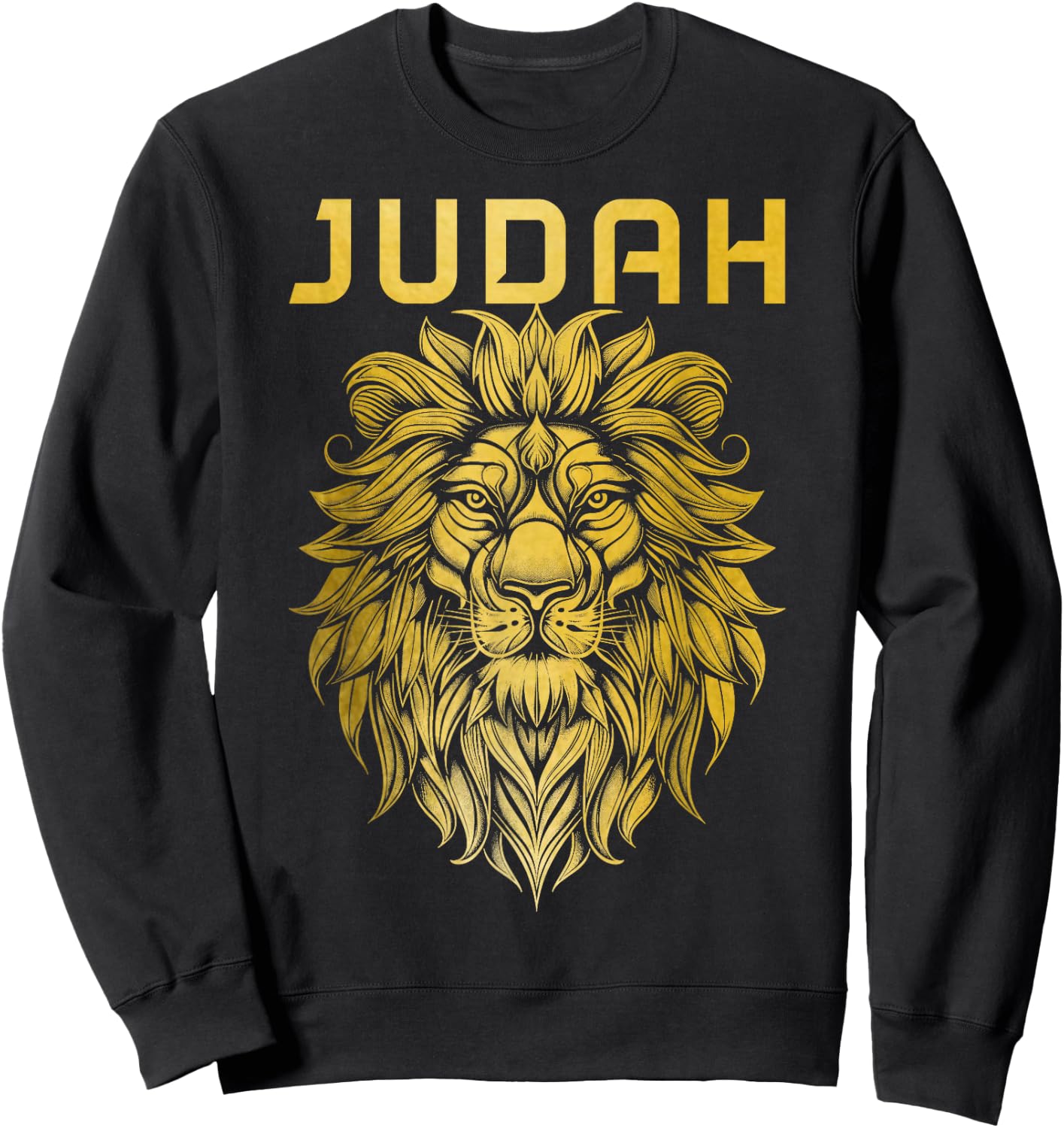 Lion of Judah Hebrew Israelite Christian Jewish Sweatshirt - Sweatshirt | Black