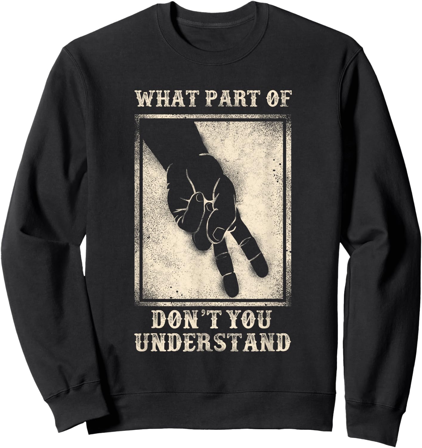 Classic Motorcycle Biker Don'T Understand Two Finger Wave Sweatshirt - Sweatshirt | Black