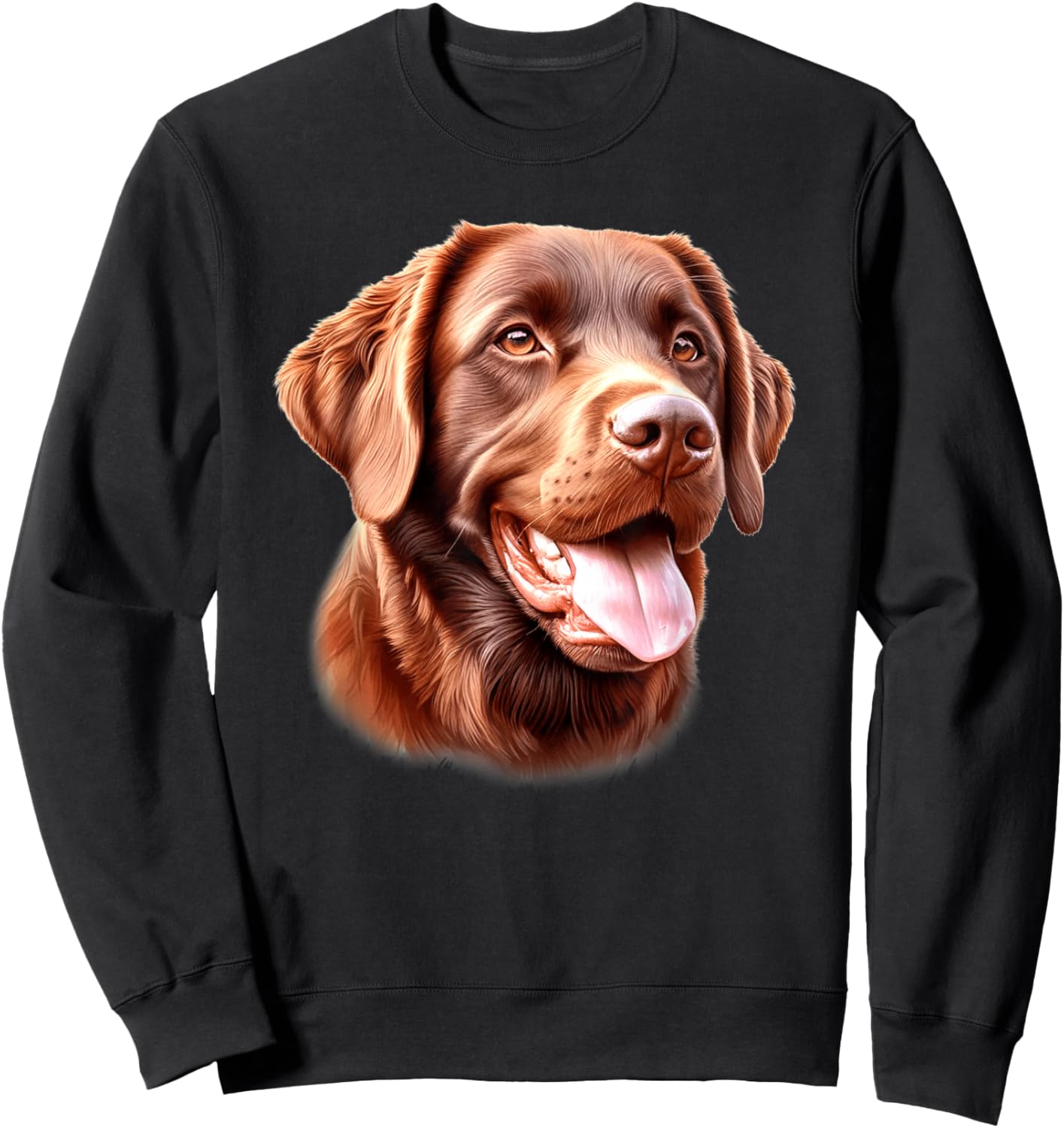 Chesapeake Bay Retriever Dog Portrait Sweatshirt - Sweatshirt | Black