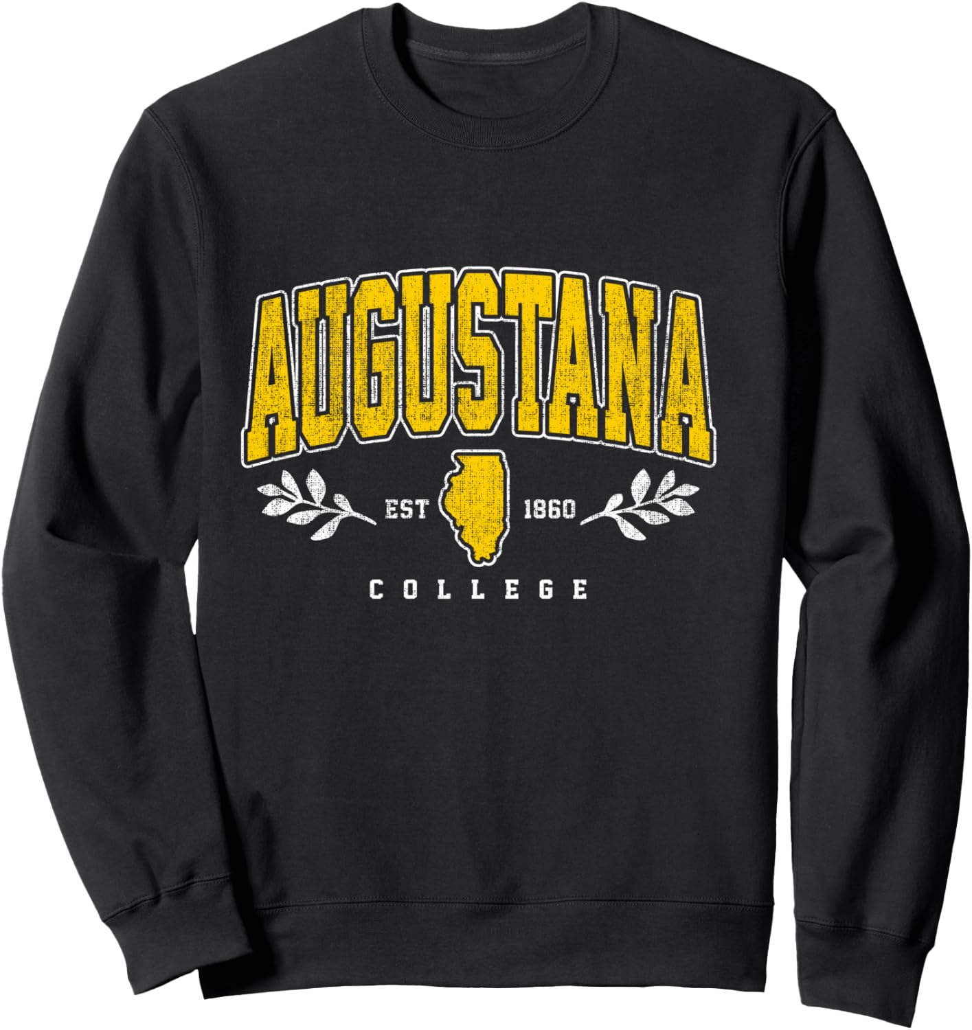 Augustana Arch Retro Vintage for Men Women Sweatshirt - Sweatshirt | Black