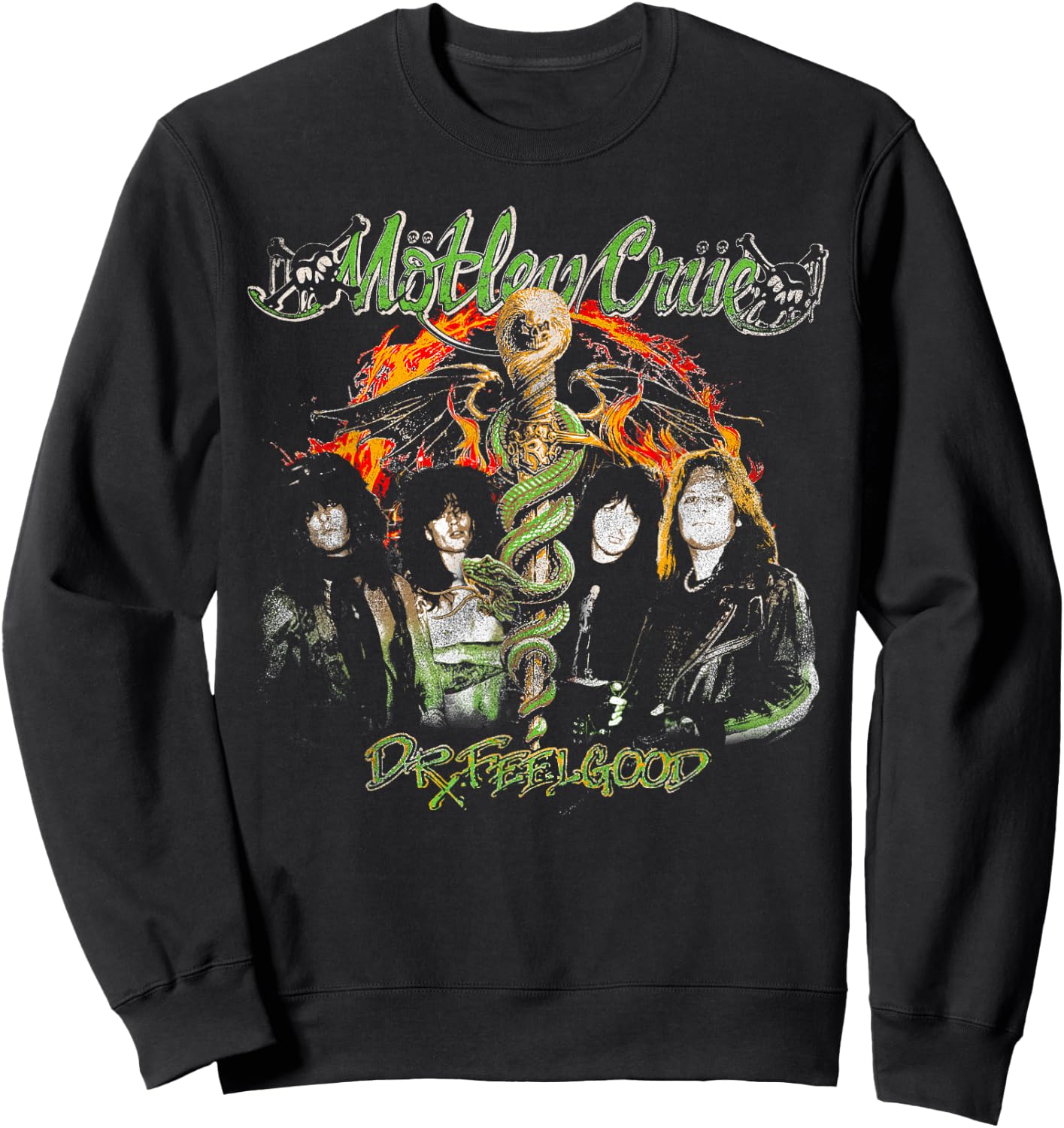Mötley Crüe – Burning Dr. Sweatshirt - Sweatshirt | Black
