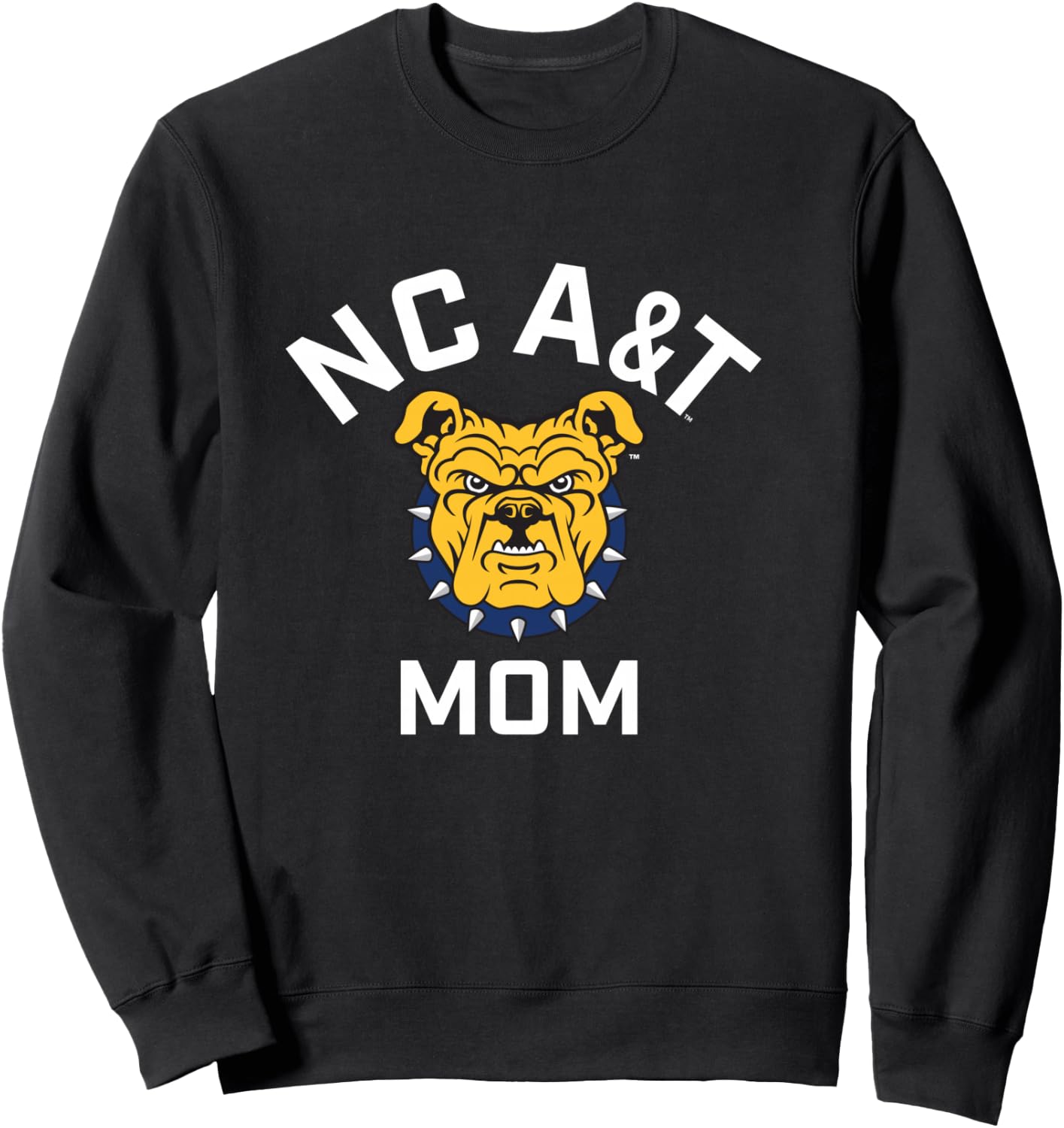North Carolina A&T State University Aggies Arched Mom Sweatshirt - Sweatshirt | Black