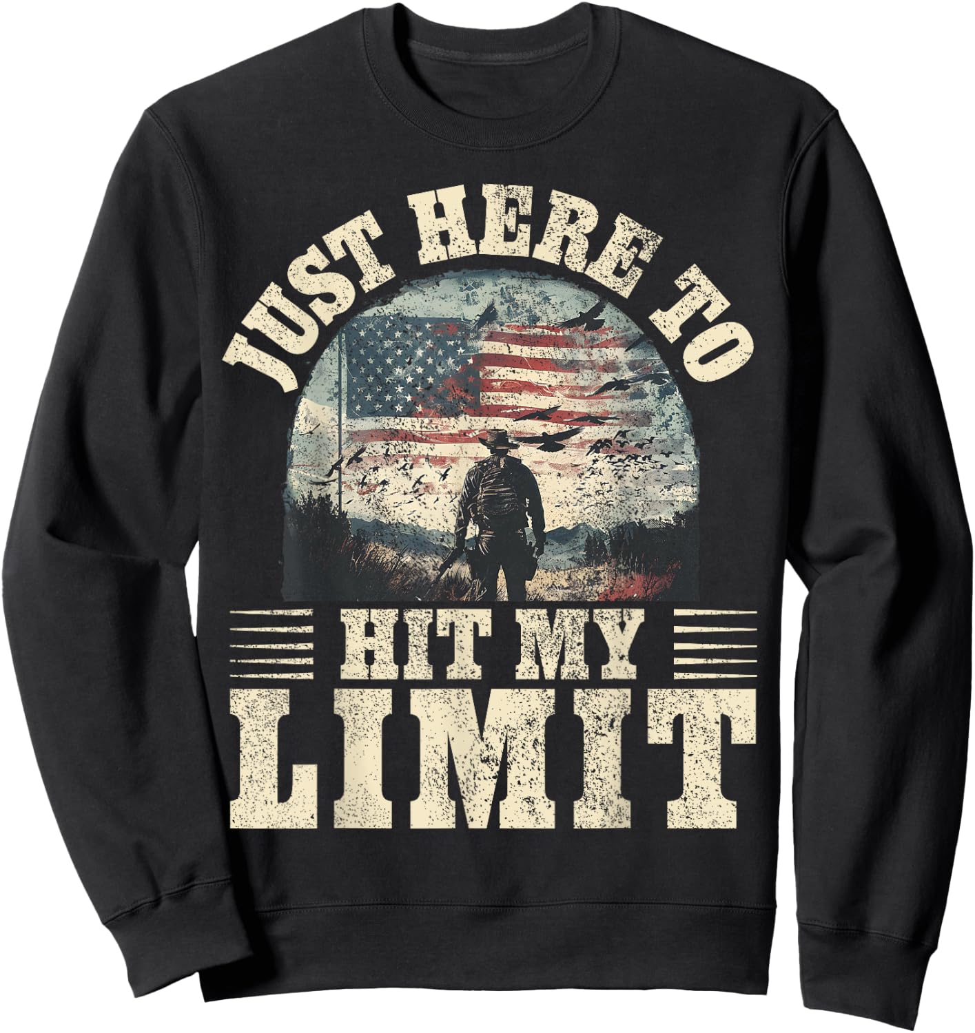 Dove Hunting - Here To Hit My Bag Limit Dove Hunter Sweatshirt - Sweatshirt | Black