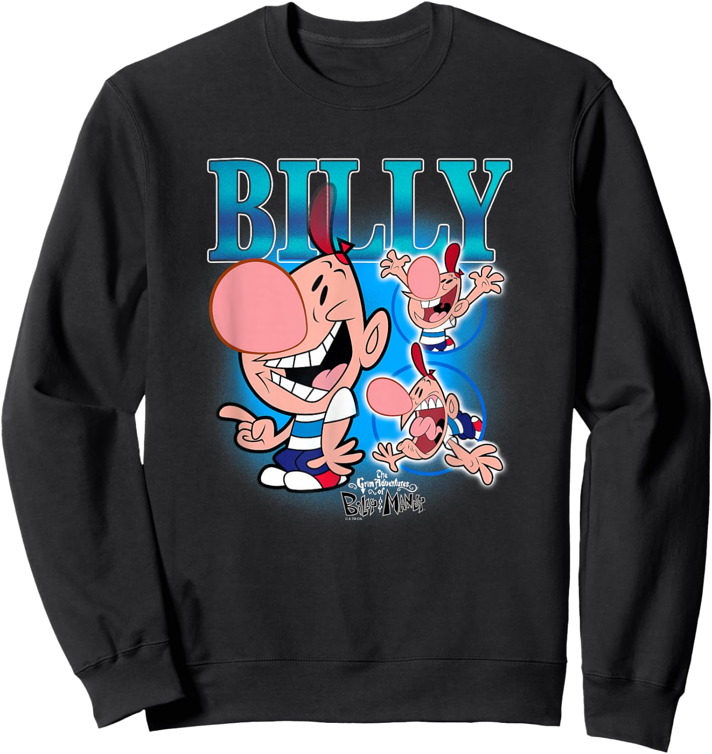 The Grim Adventures of Billy and Mandy Billy Retro Montage Sweatshirt - Sweatshirt | Black