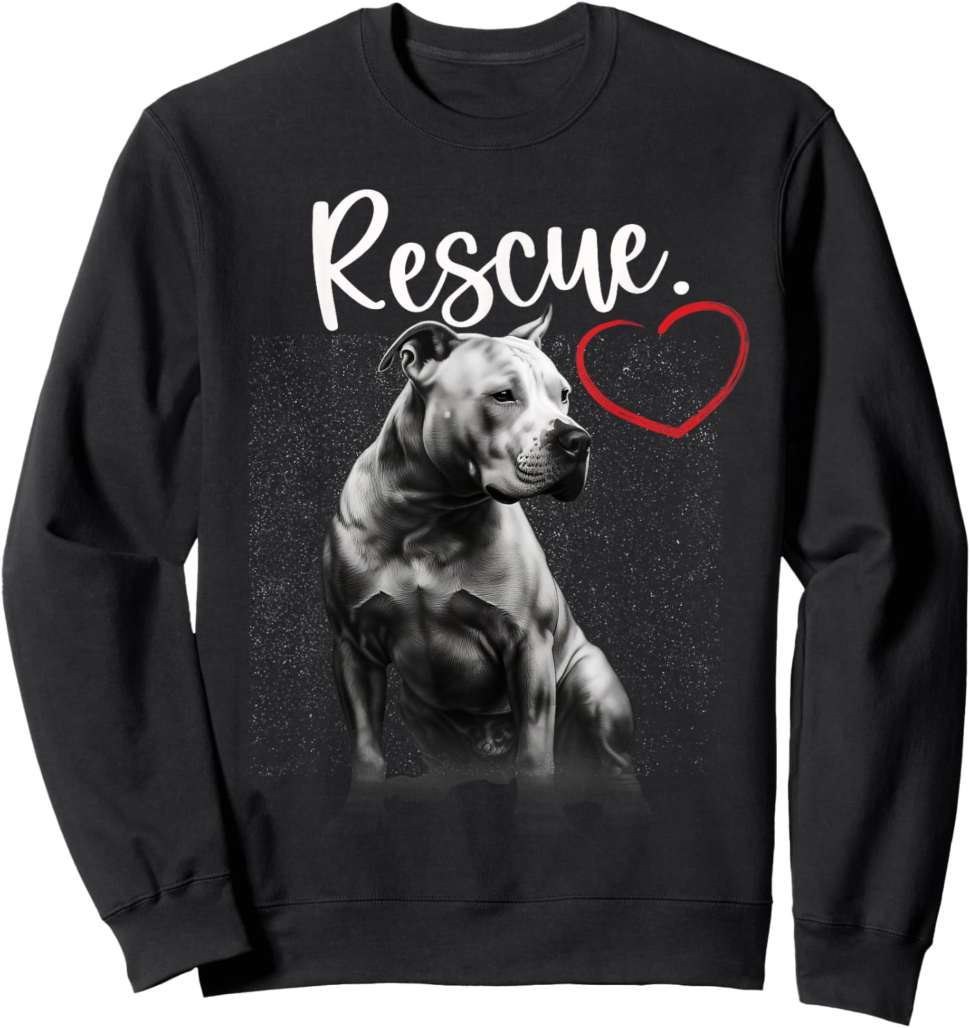 Pitbull Rescue Pittie Lover Pitbull Terrier Owner Sweatshirt - Sweatshirt | Black