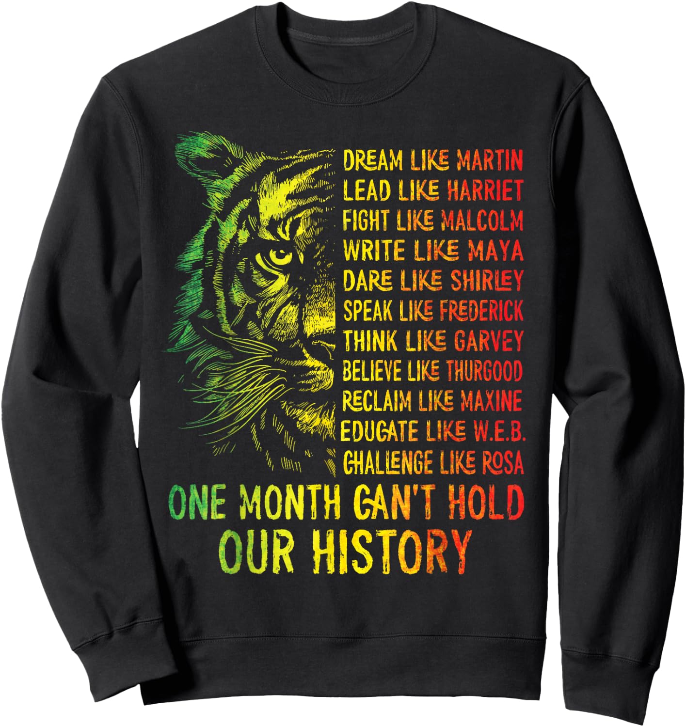 Black History Shirts-Black History Month Dream Like Martin Sweatshirt - Sweatshirt | Black