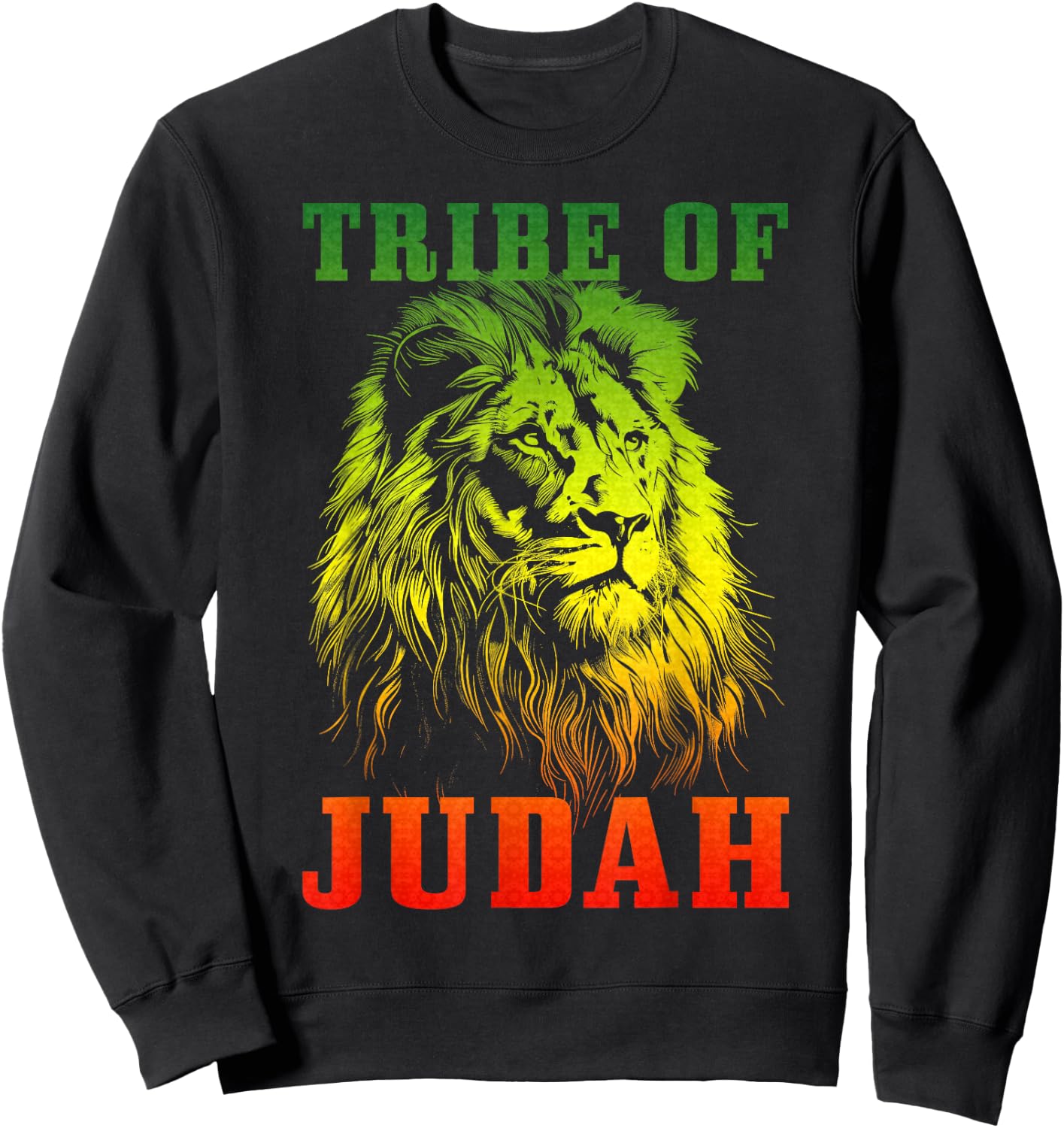 Lion Of Judah Tribe Hebrew Israelite Christian African YHWH Sweatshirt - Sweatshirt | Black