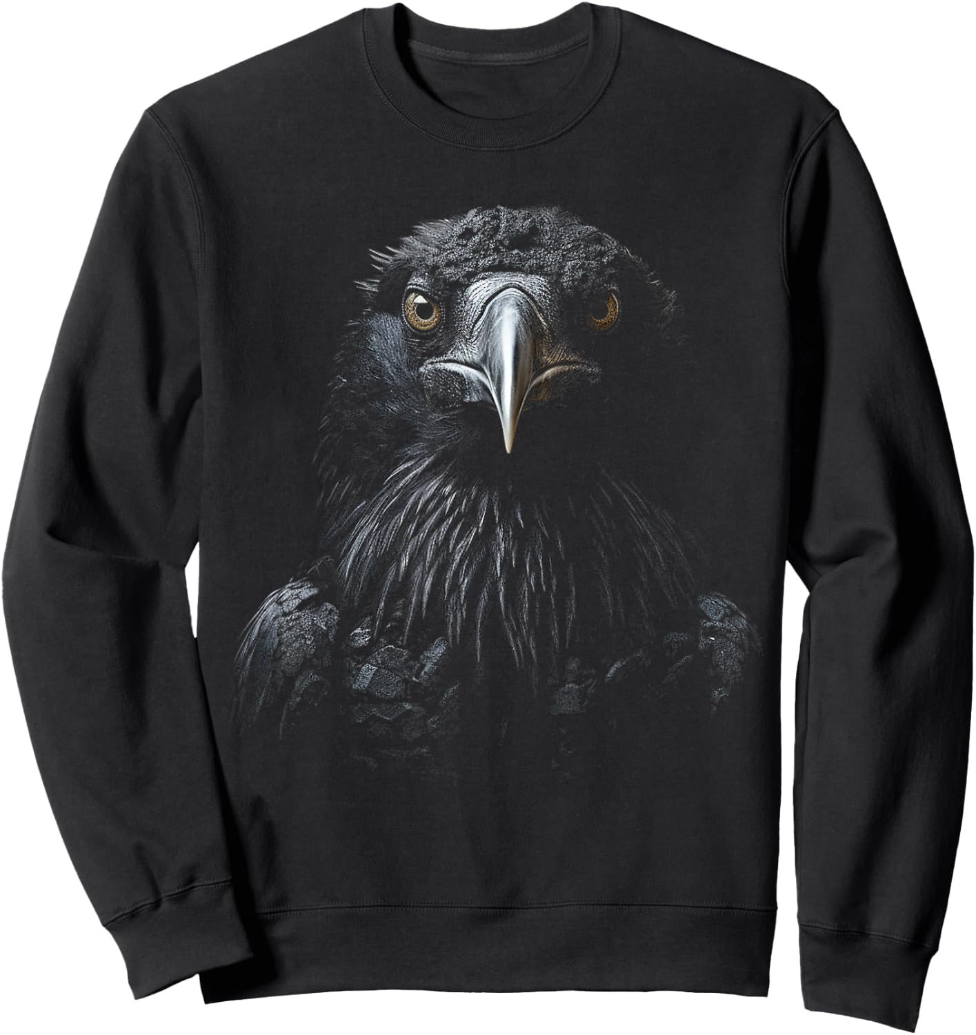 Raven Animal Zoo Art Raven Sweatshirt - Sweatshirt | Black