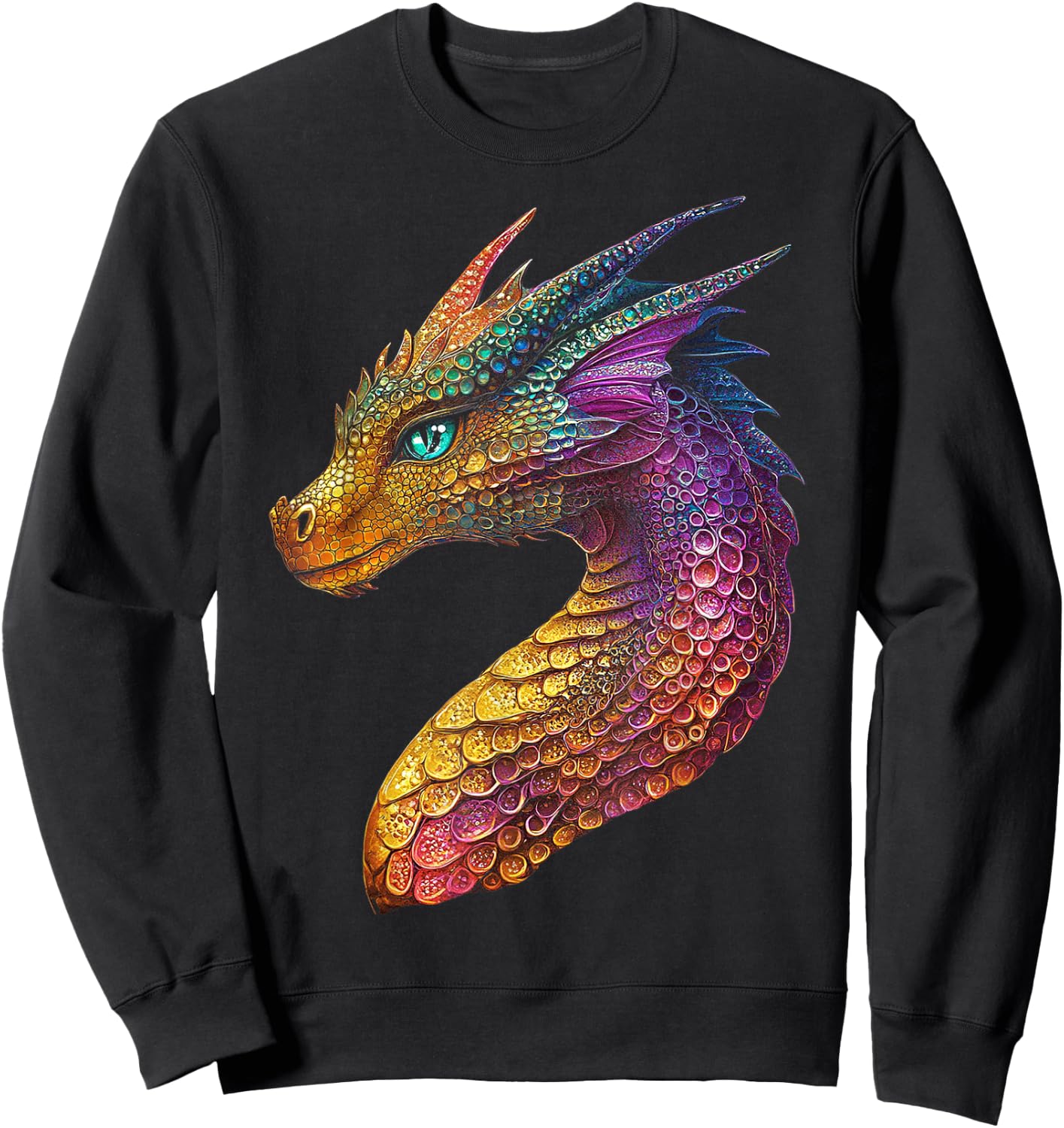 Feydragon Dragon Graphic Mythical Art Feydragon Sweatshirt - Sweatshirt | Black