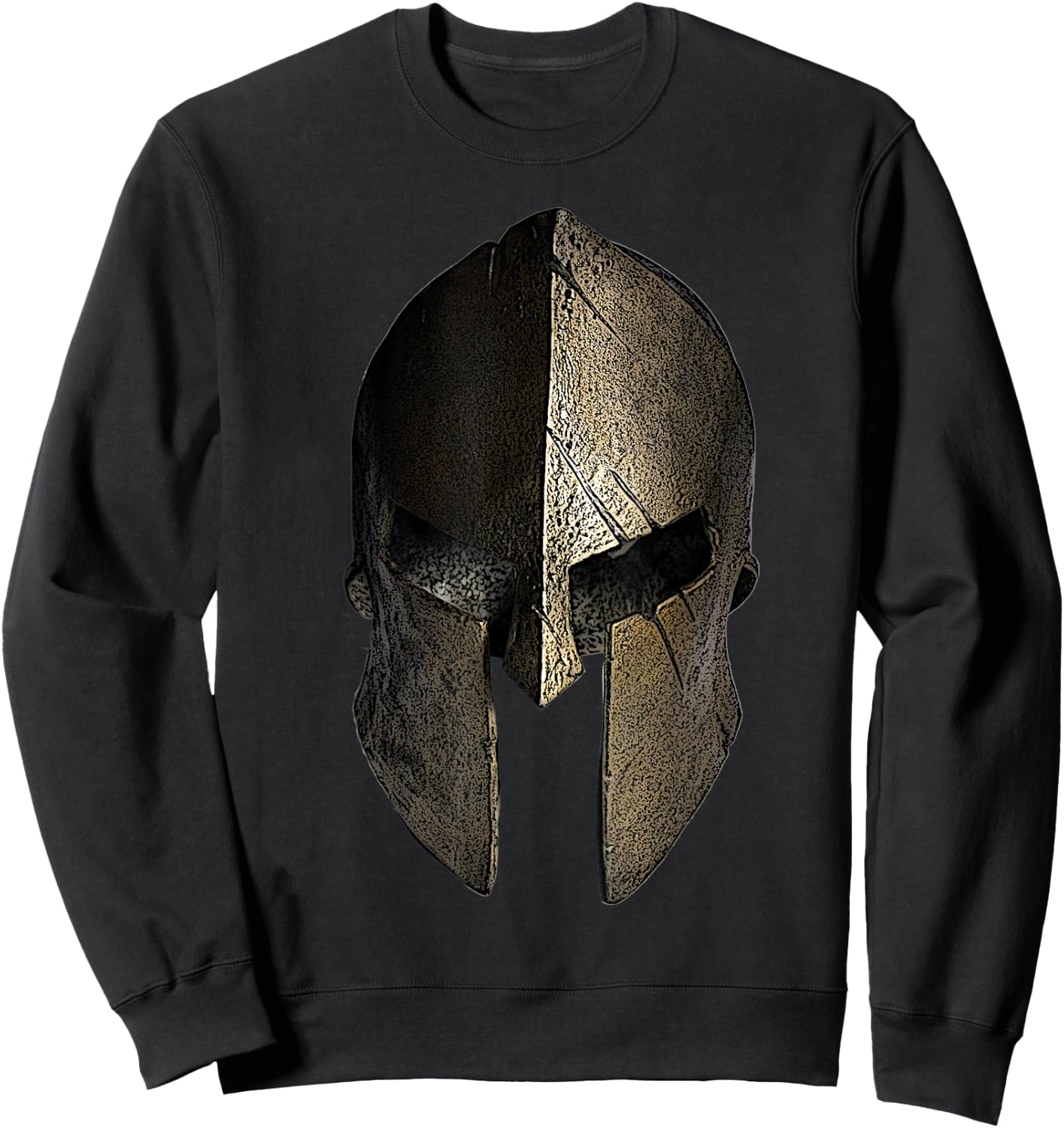Vintage Spartan Helmet - Warrior Shirt Sweatshirt - Sweatshirt | Black