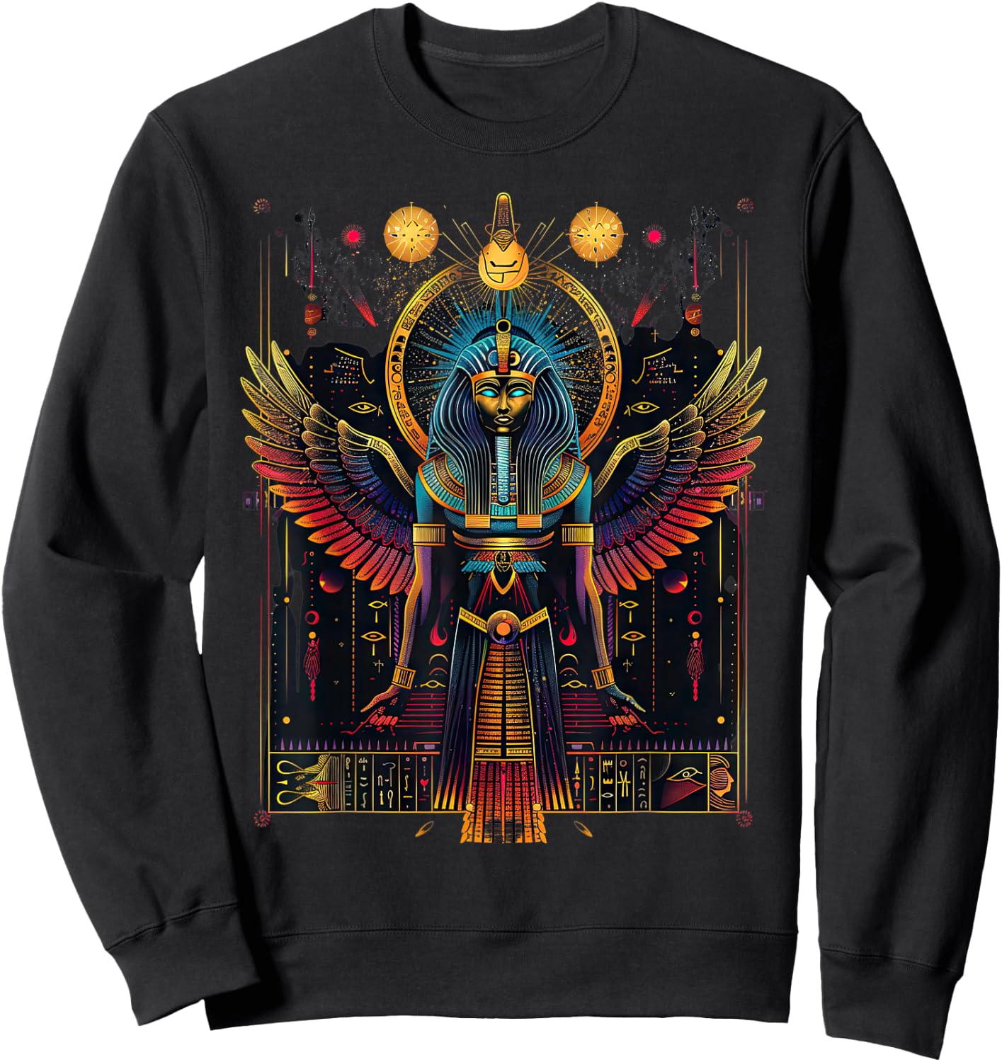 Ancient Egypt Mythology Egyptian Gods Sweatshirt - Sweatshirt | Black
