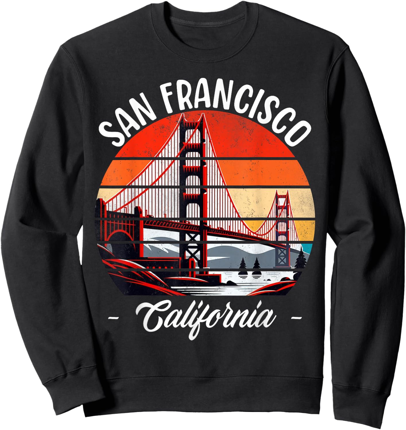 Golden Gate Bridge San Francisco California USA Golden Gate Sweatshirt - Sweatshirt | Black