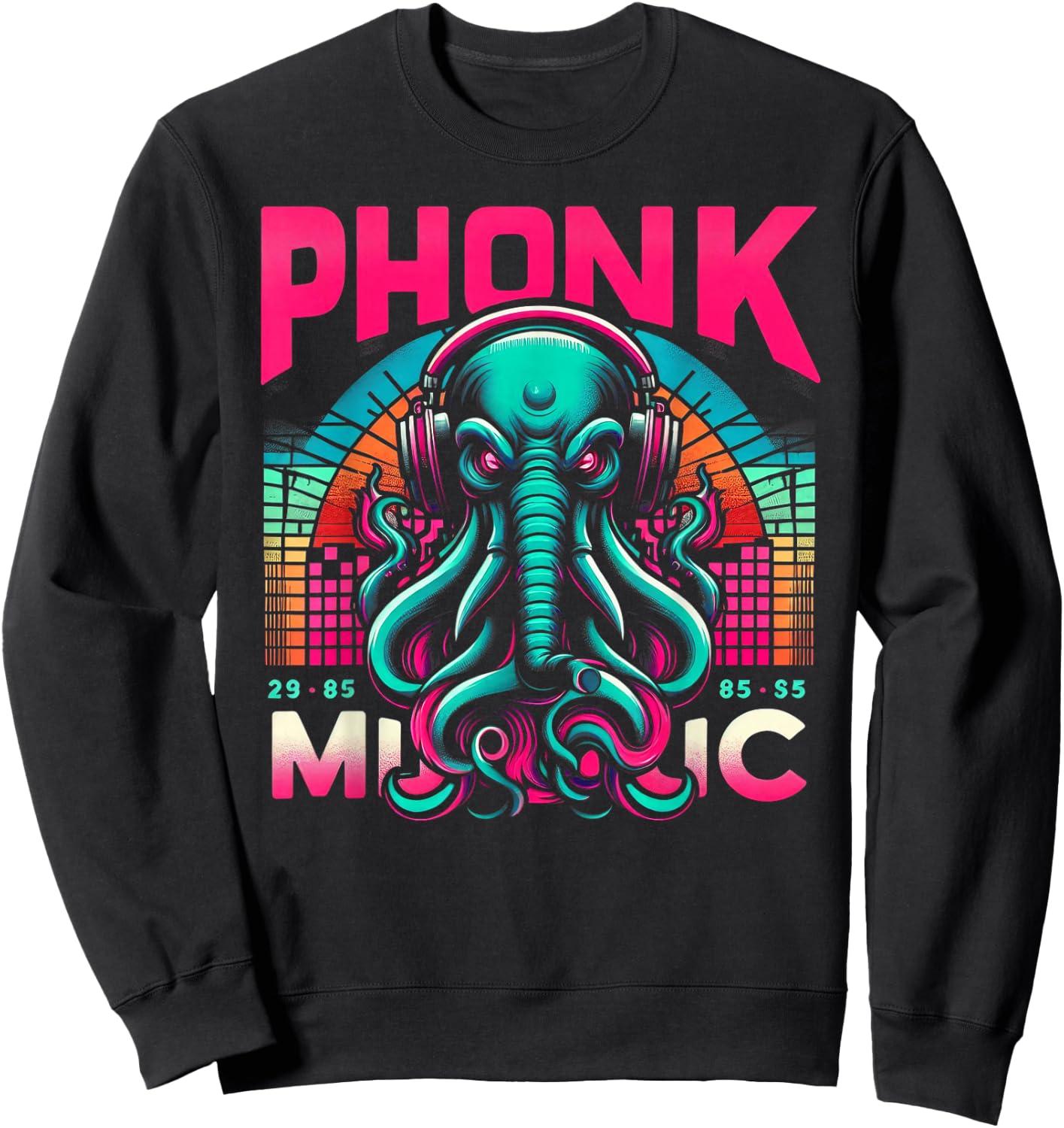 Certified Phonk Addict: No Cure Sweatshirt - Sweatshirt | Black