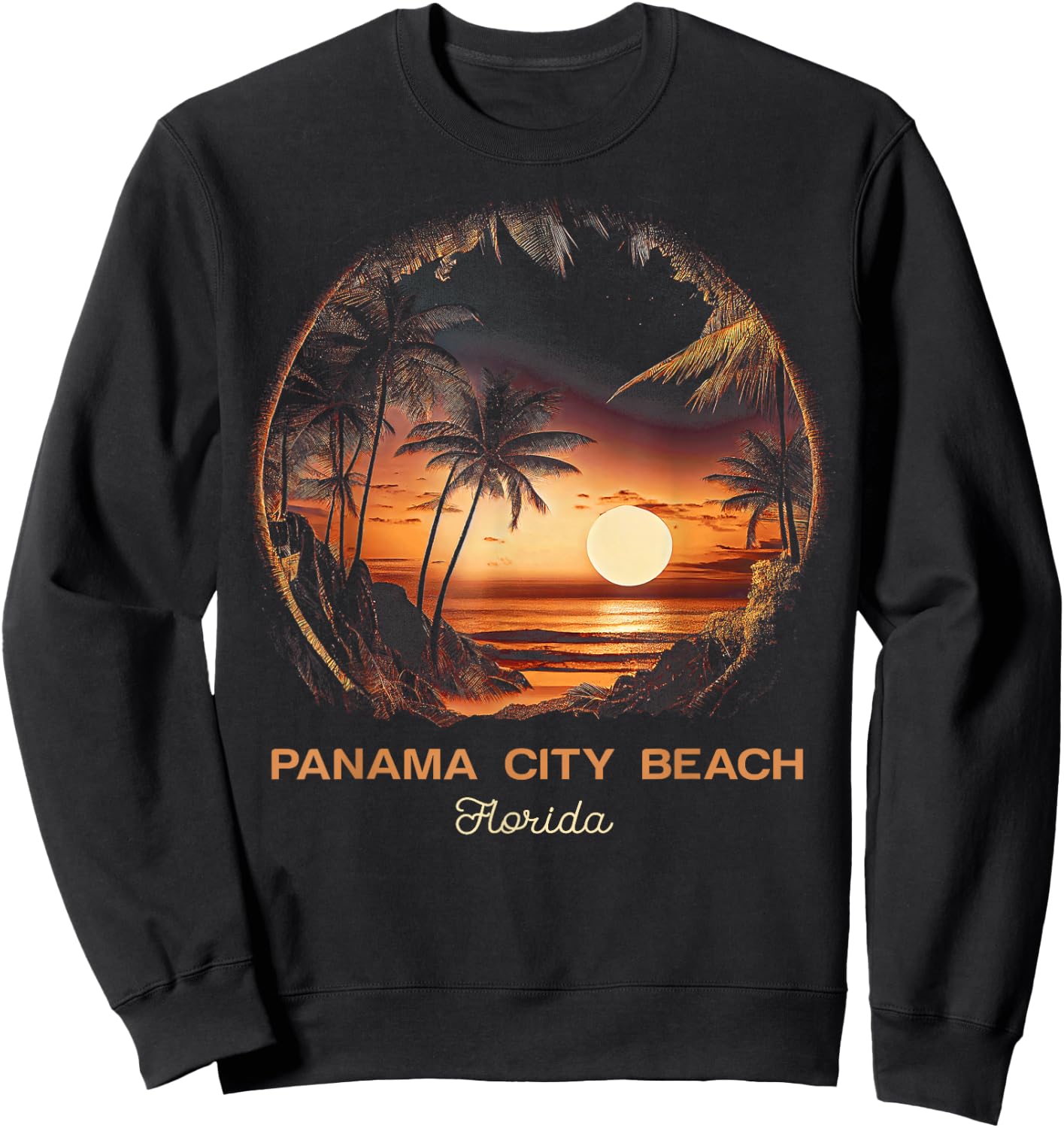 Panama City Beach Florida Sweatshirt - Sweatshirt | Black