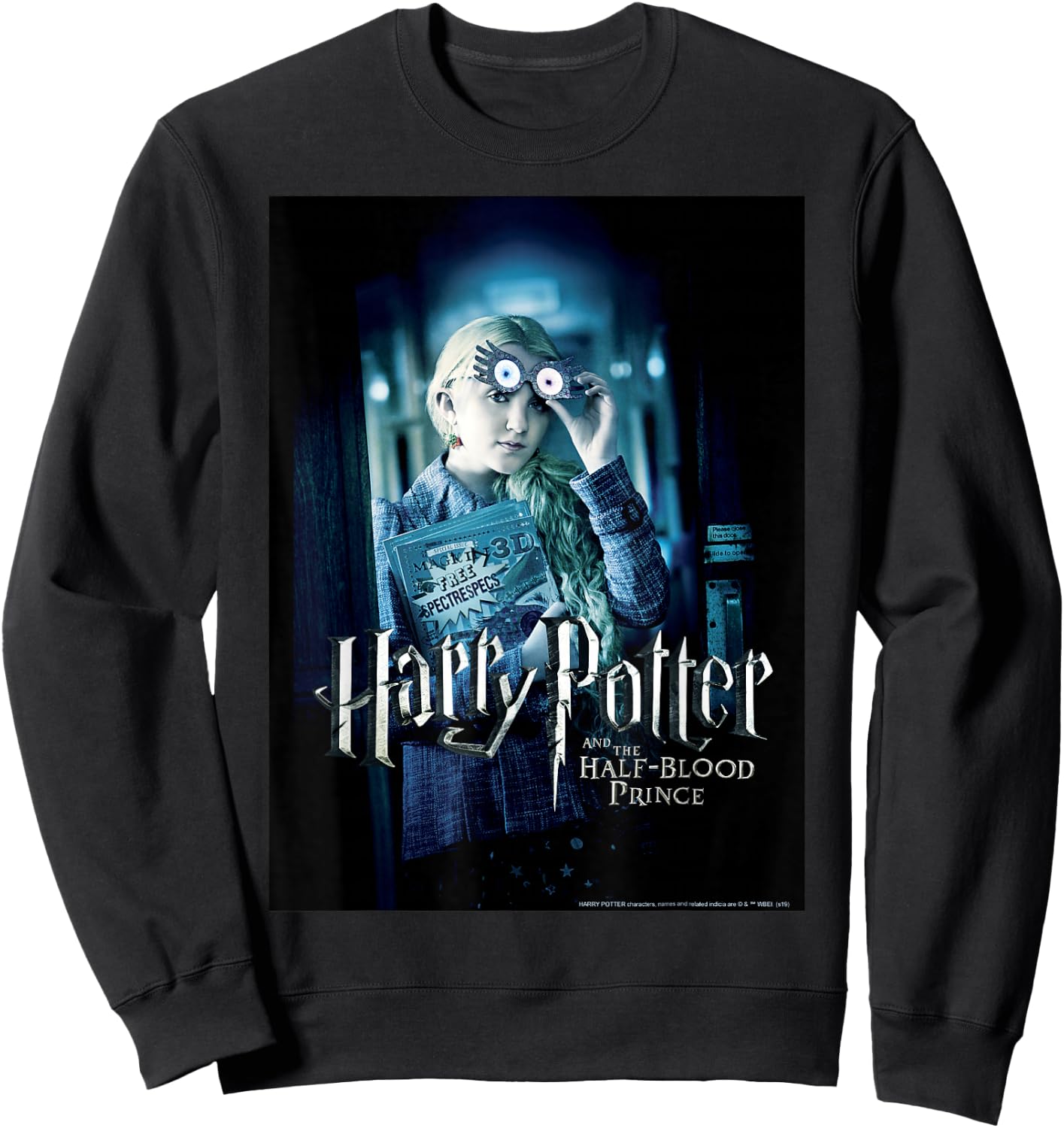 Harry Potter Half-Blood Prince Luna Lovegood Poster Sweatshirt - Sweatshirt | Black