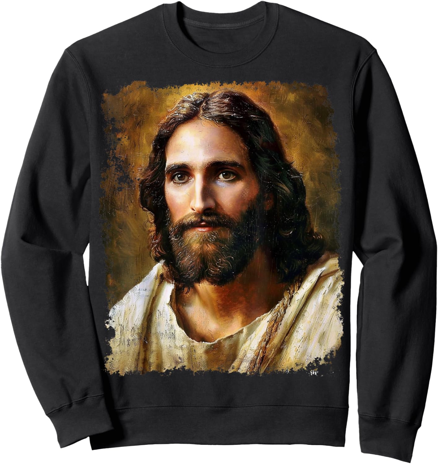 Jesus Christ Face Sweatshirt - Sweatshirt | Black