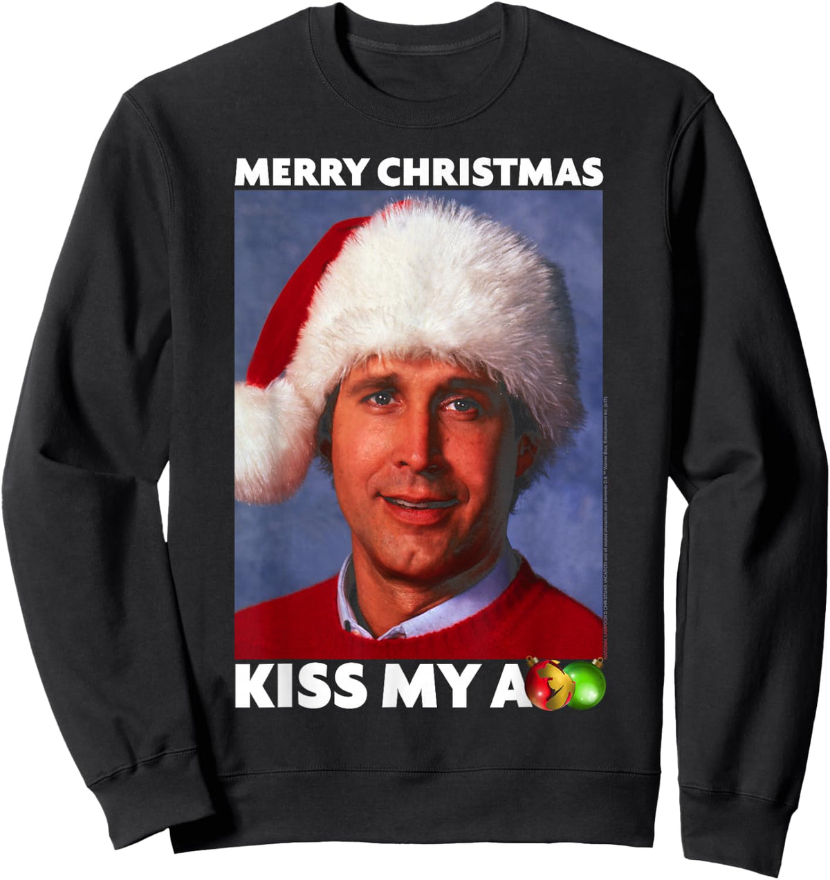 National Lampoon's Christmas Vacation Merry Kiss Sweatshirt - Sweatshirt | Black