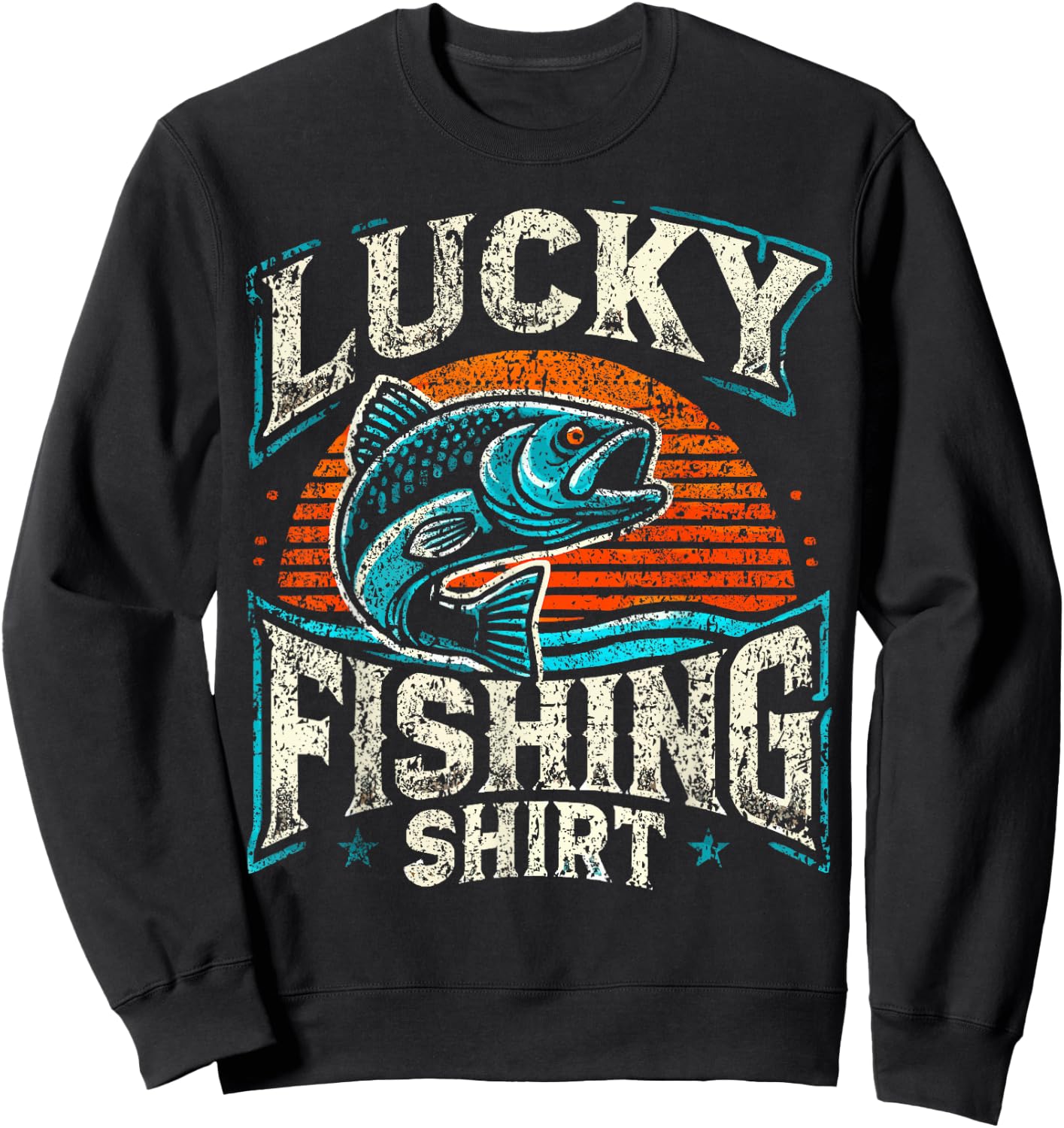 Lucky Fishing Sweatshirt - Sweatshirt | Black