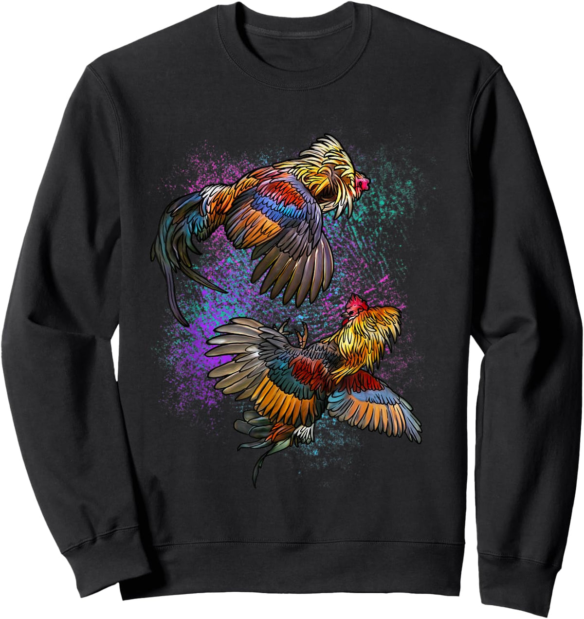 Peleas De Gallos Cockfighter Game Fowl Cockfighting Rooster Sweatshirt - Sweatshirt | Black