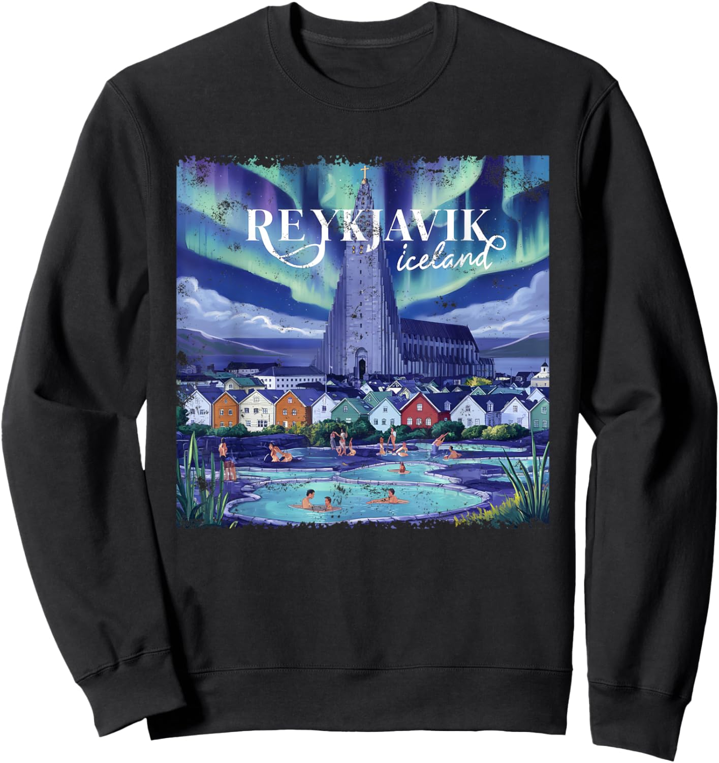 Reykjavik, Iceland Sweatshirt - Sweatshirt | Black