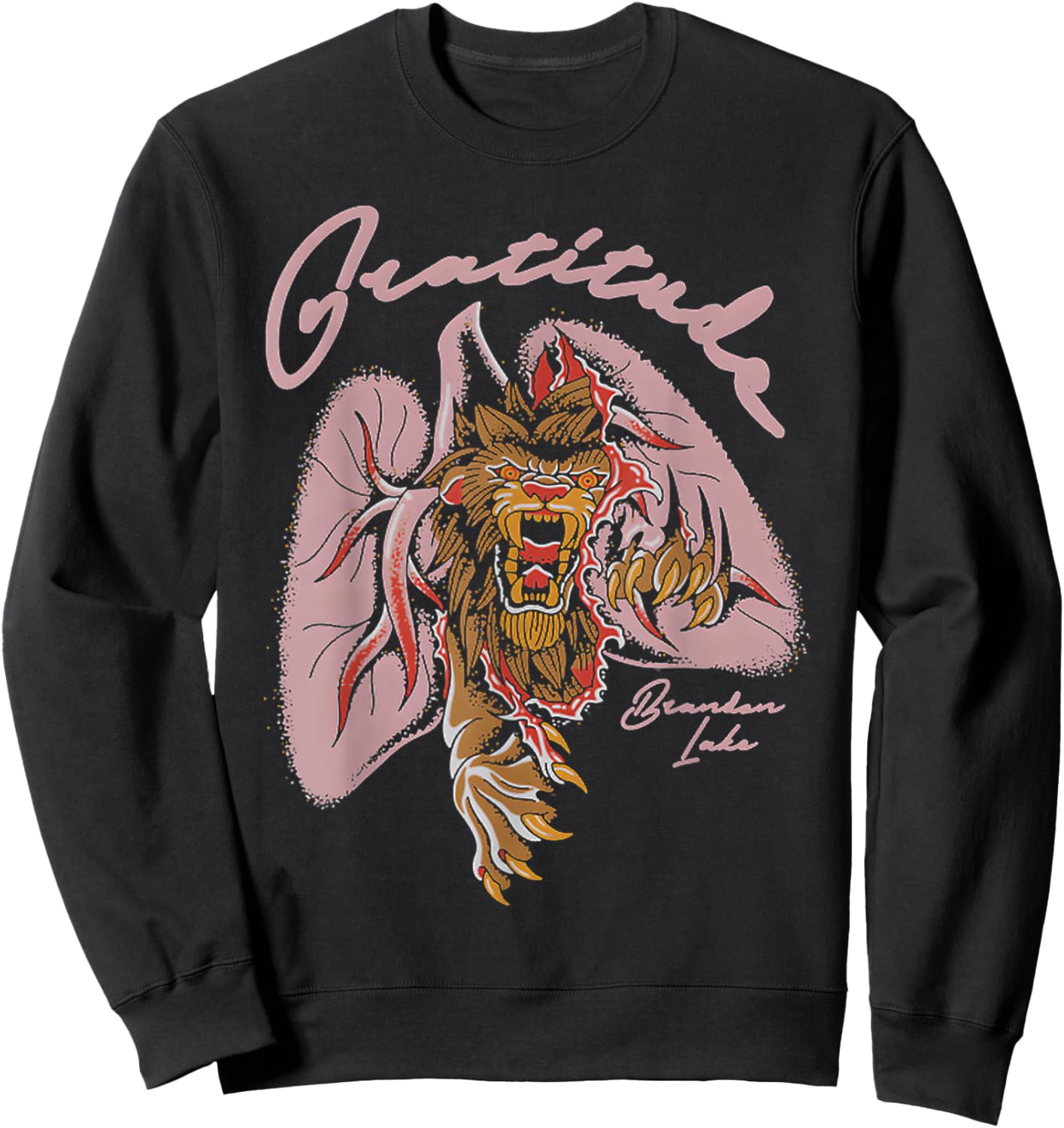 Funny Quote Gratitude God Christian Faith Inspirational Sweatshirt - Sweatshirt | Black