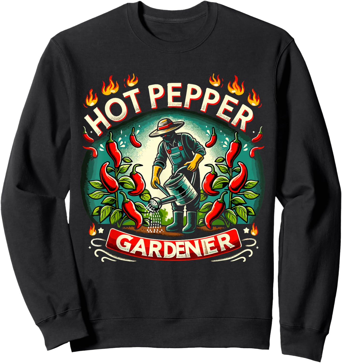 Spicy Food Lover Chili Peppers Chef Spice Scoville Scale Sweatshirt - Sweatshirt | Black
