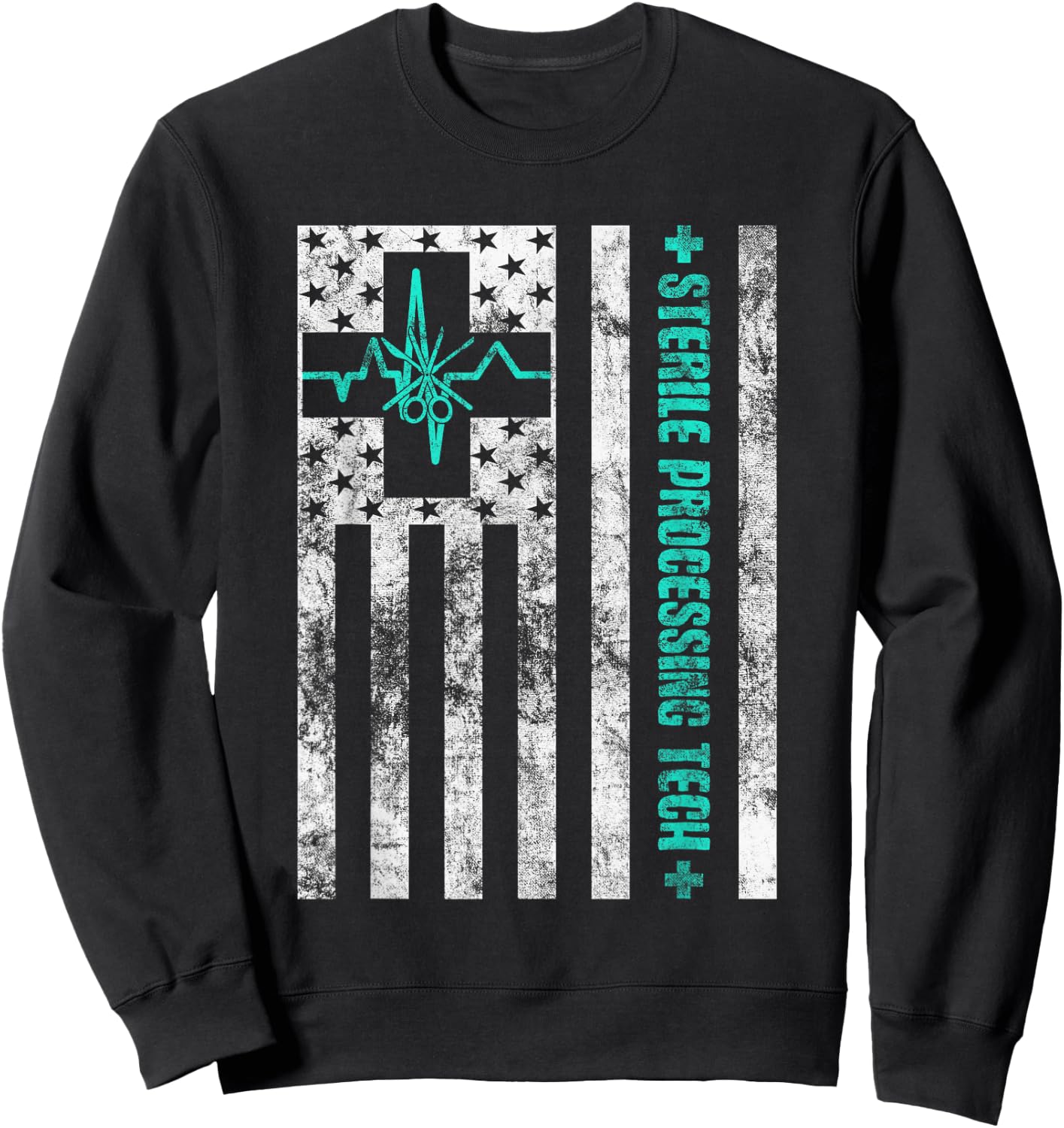 Sterile Processing Technician CRCST Sterile Preparation Tech Sweatshirt - Sweatshirt | Black