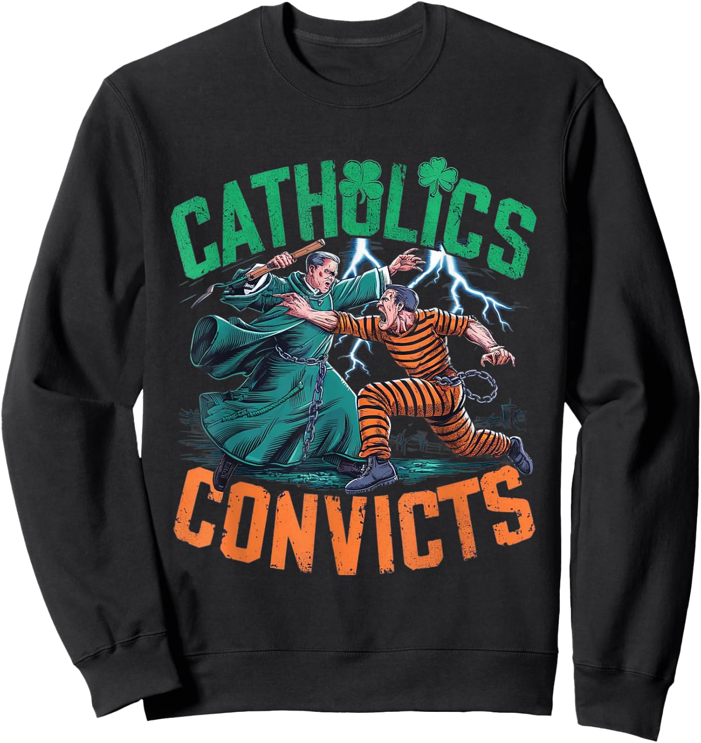 Classic Catholics vs Convicts 1988 Sweatshirt - Sweatshirt | Black