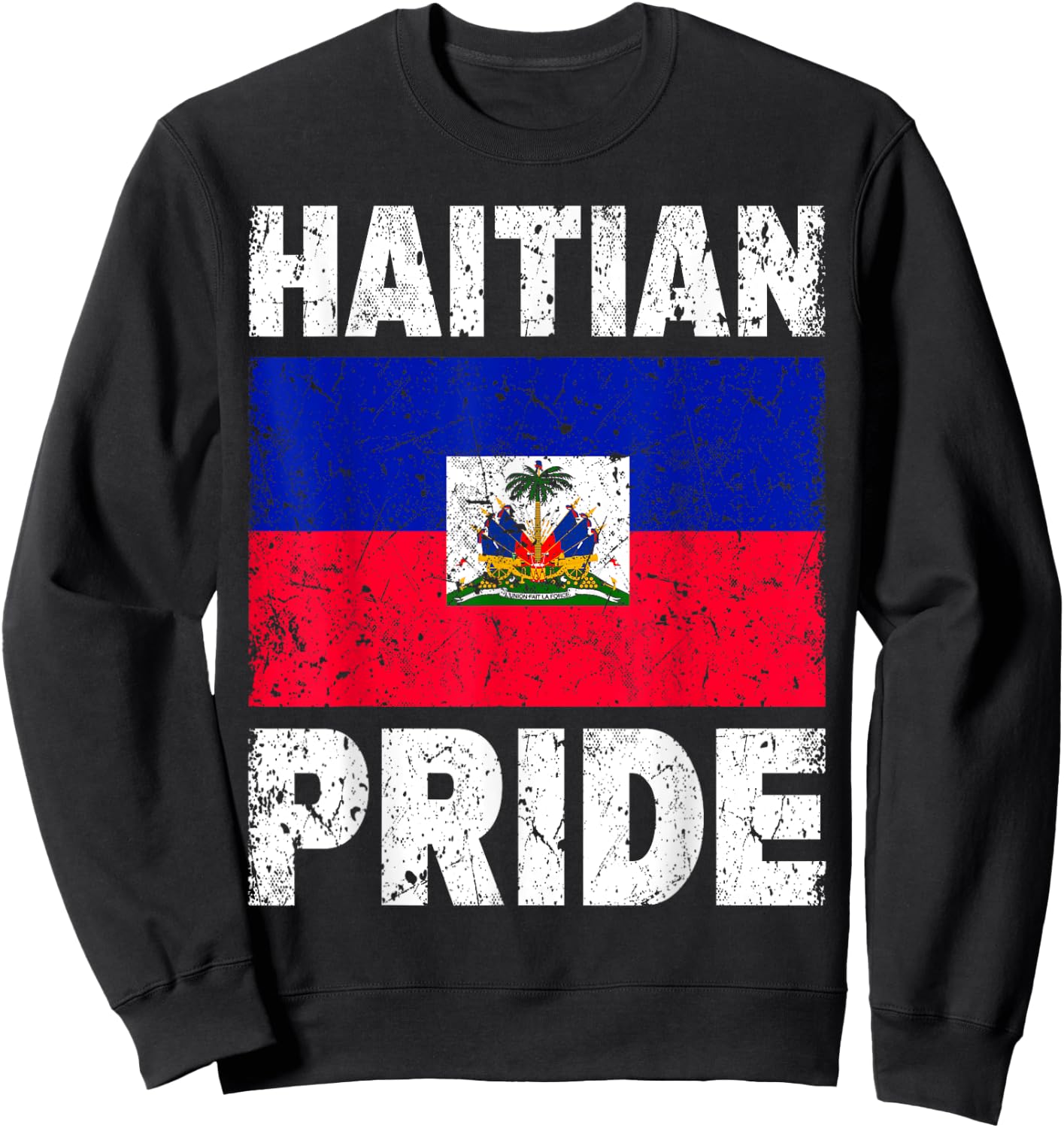 Haiti Flag Haitian Pride Sweatshirt - Sweatshirt | Black