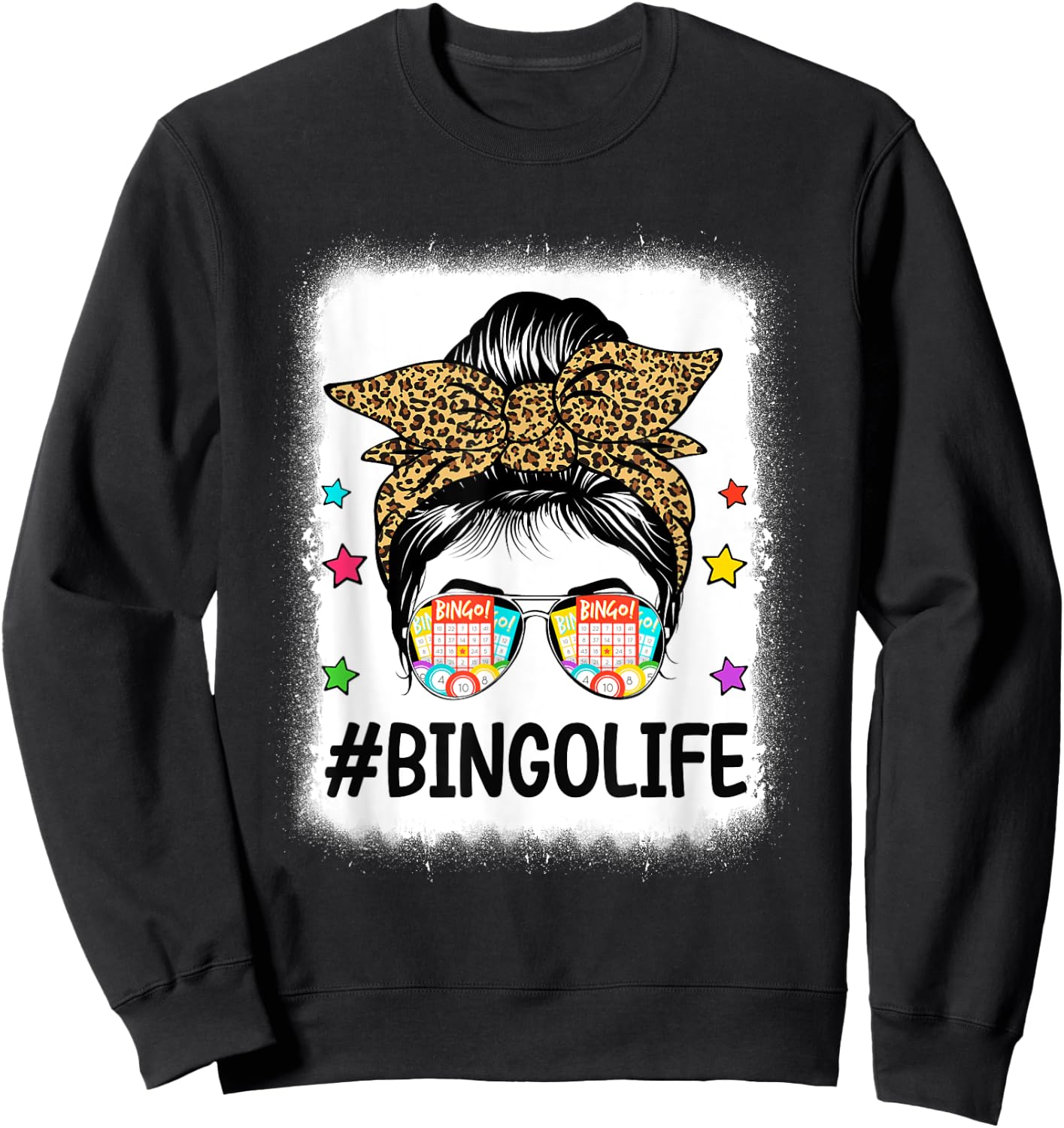 Funny Bingo Life Bingo Messy Buns Gambling Bingo Sweatshirt - Sweatshirt | Black