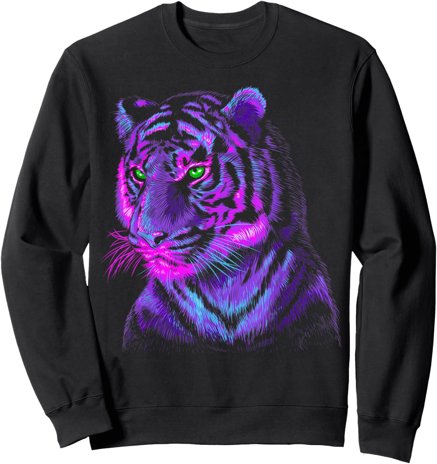 Lilac tiger Sweatshirt - Sweatshirt | Black