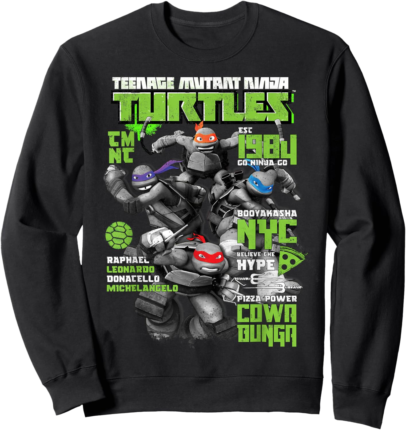 Teenage Mutant Ninja Turtles Magazine Cover Sweatshirt - Sweatshirt | Black