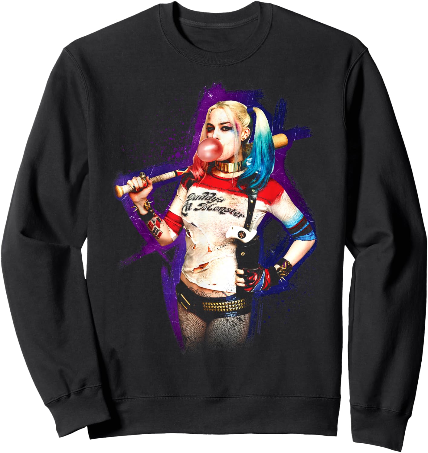 Suicide Squad Harley Quinn Bubble Sweatshirt - Sweatshirt | Black