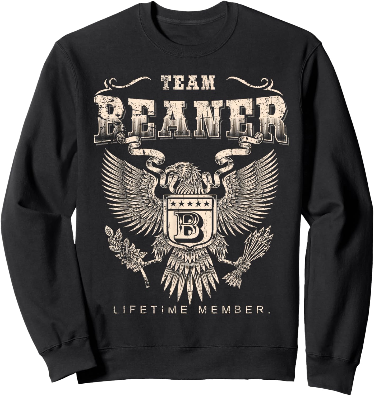 Team Beaner Lifetime Member - Beaner Name Sweatshirt - Sweatshirt | Black