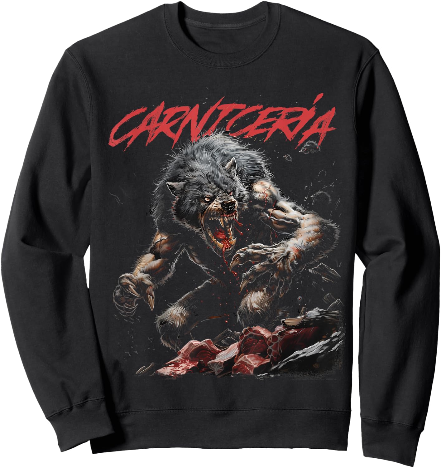 Angry Werewolf Sweatshirt - Sweatshirt | Black