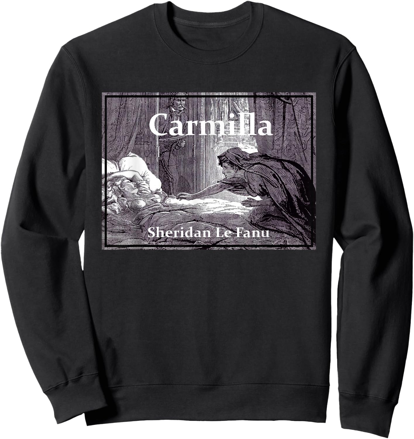 Carmilla - Gothic Vampiress Novel Sweatshirt - Sweatshirt | Black