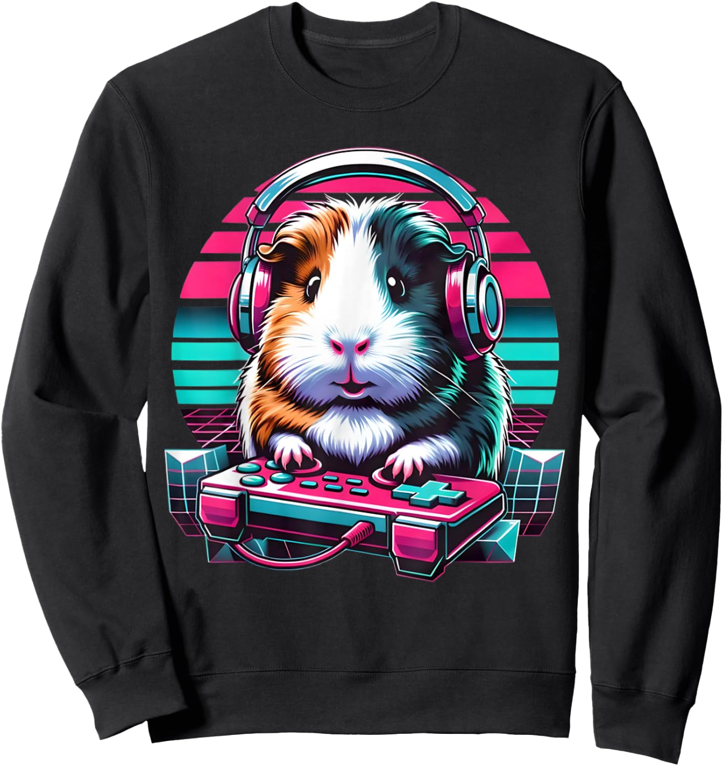 Guinea Pig Video Game Rodent Lover Animal Guinea Pigs Gamers Sweatshirt - Sweatshirt | Black