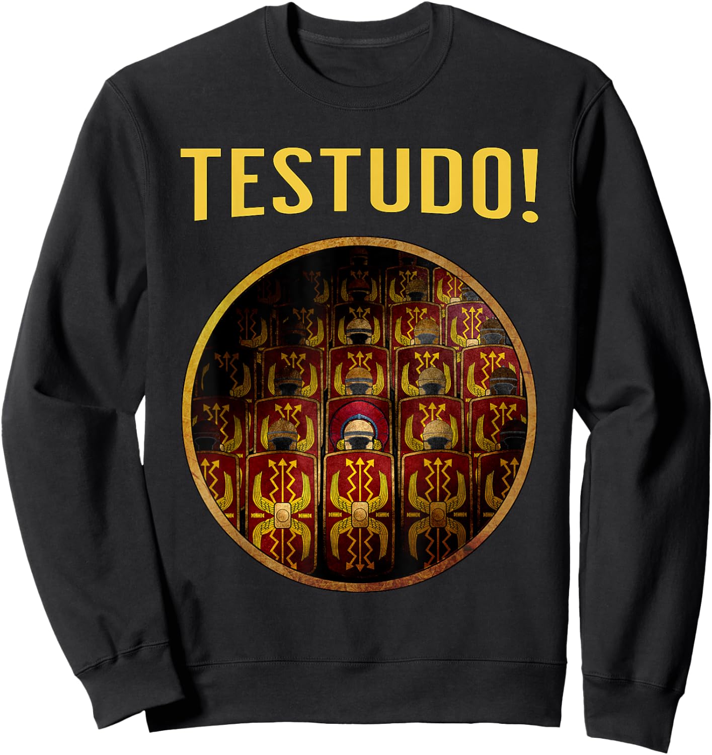 Roman Legions Testudo Ancient Roman Legionaries Sweatshirt - Sweatshirt | Black