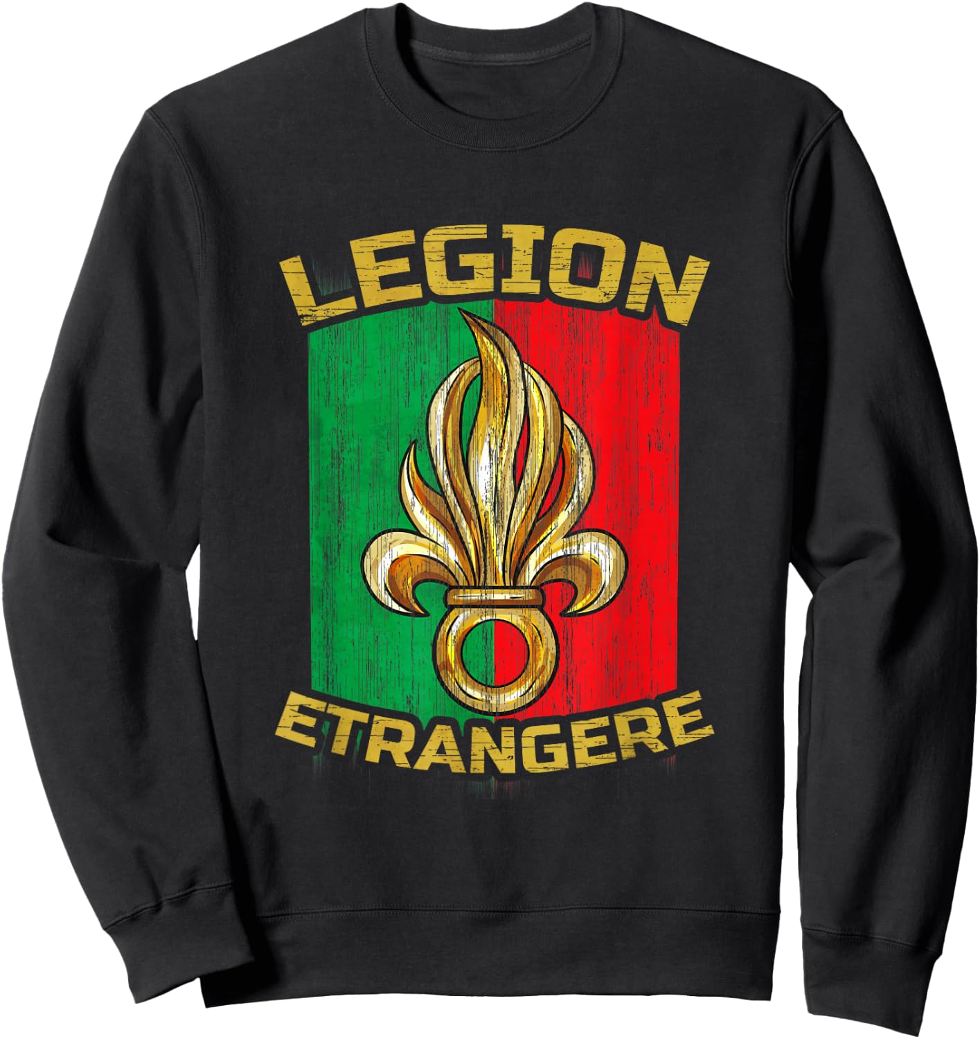 Legion Etrangere French Foreign Legion Crest Sweatshirt - Sweatshirt | Black