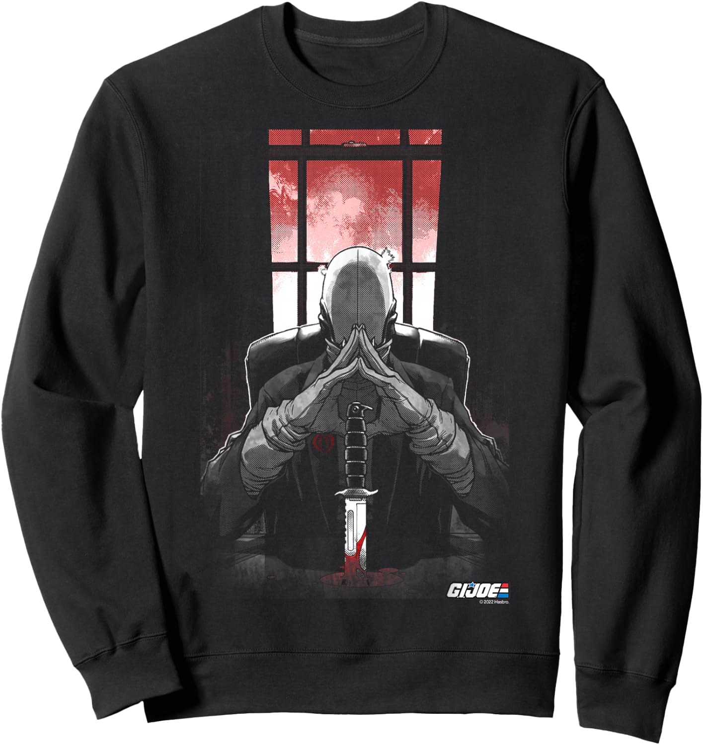 G.I. Joe A Real American Hero Cobra Commander Retro Portrait Sweatshirt - Sweatshirt | Black