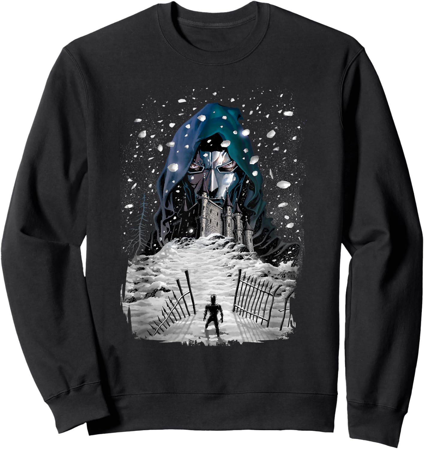 Marvel Fantastic Four Doctor Doom Castle Portrait Sweatshirt - Sweatshirt | Black