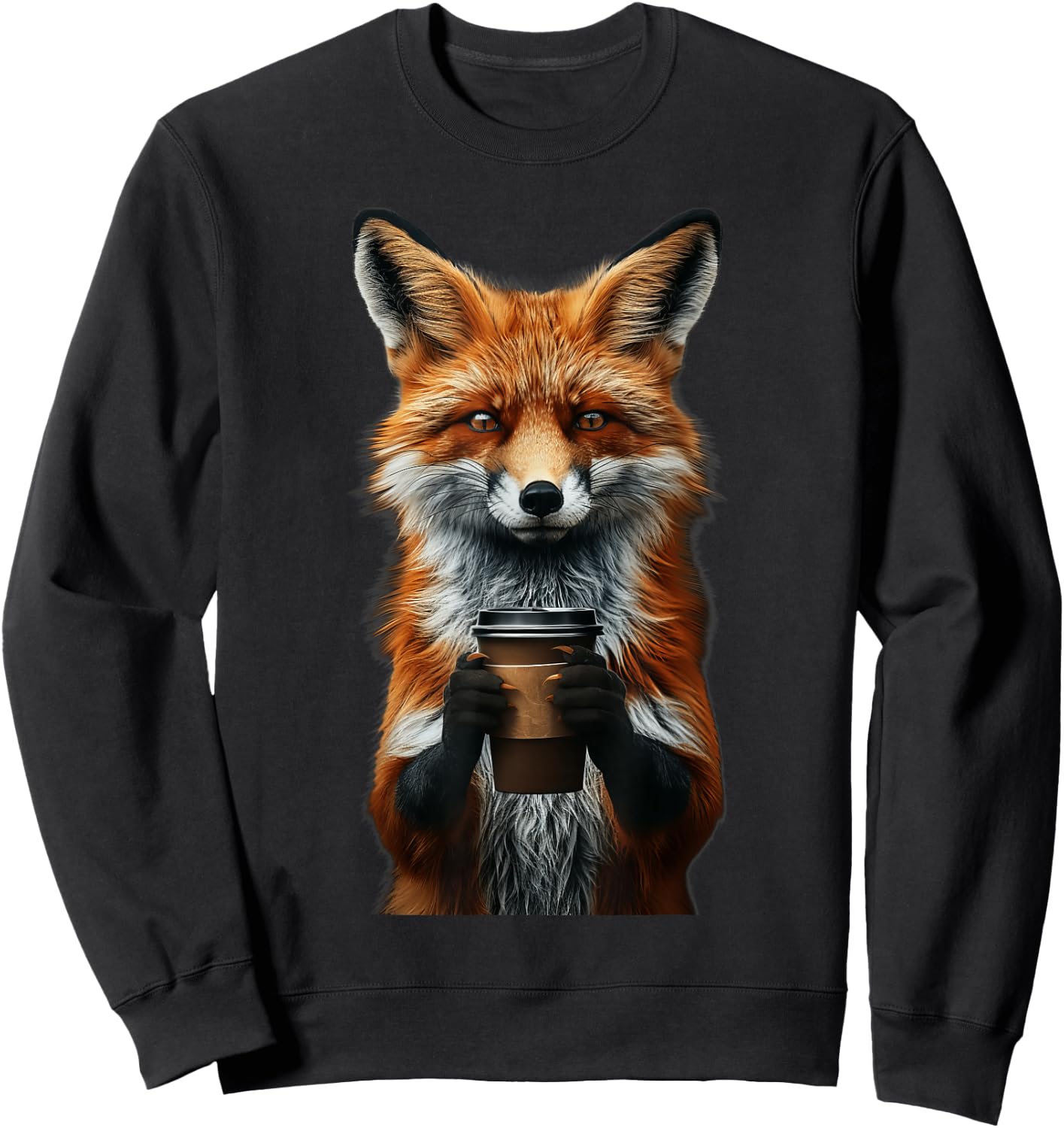Fox Coffee Sweatshirt - Sweatshirt | Black