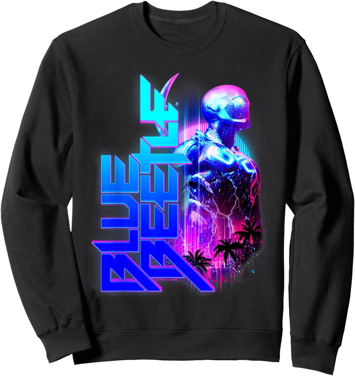 Blue Beetle Movie Lightning Sweatshirt - Sweatshirt | Black