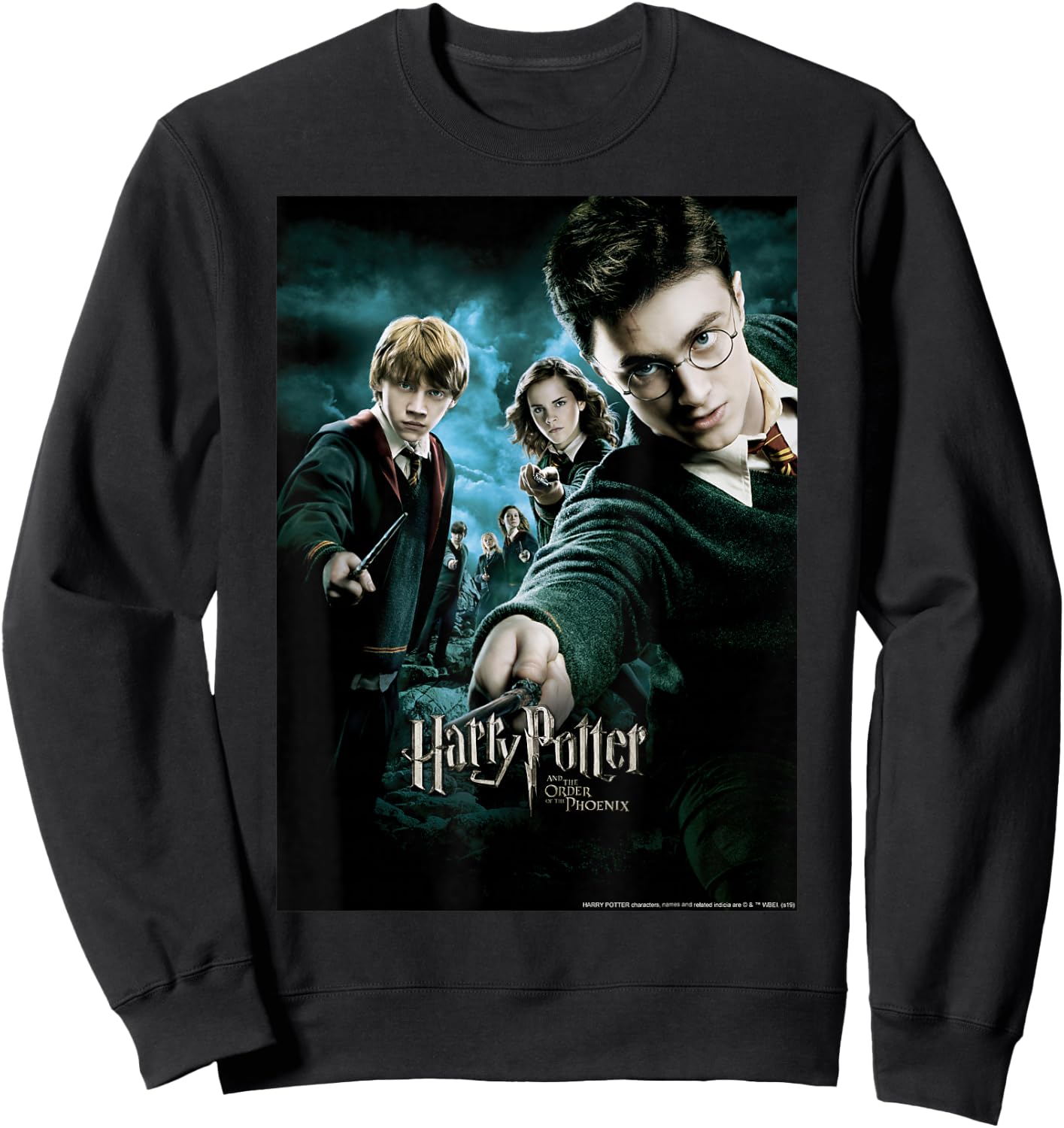 Harry Potter Order Of The Phoenix Wands Drawn Poster Sweatshirt - Sweatshirt | Black