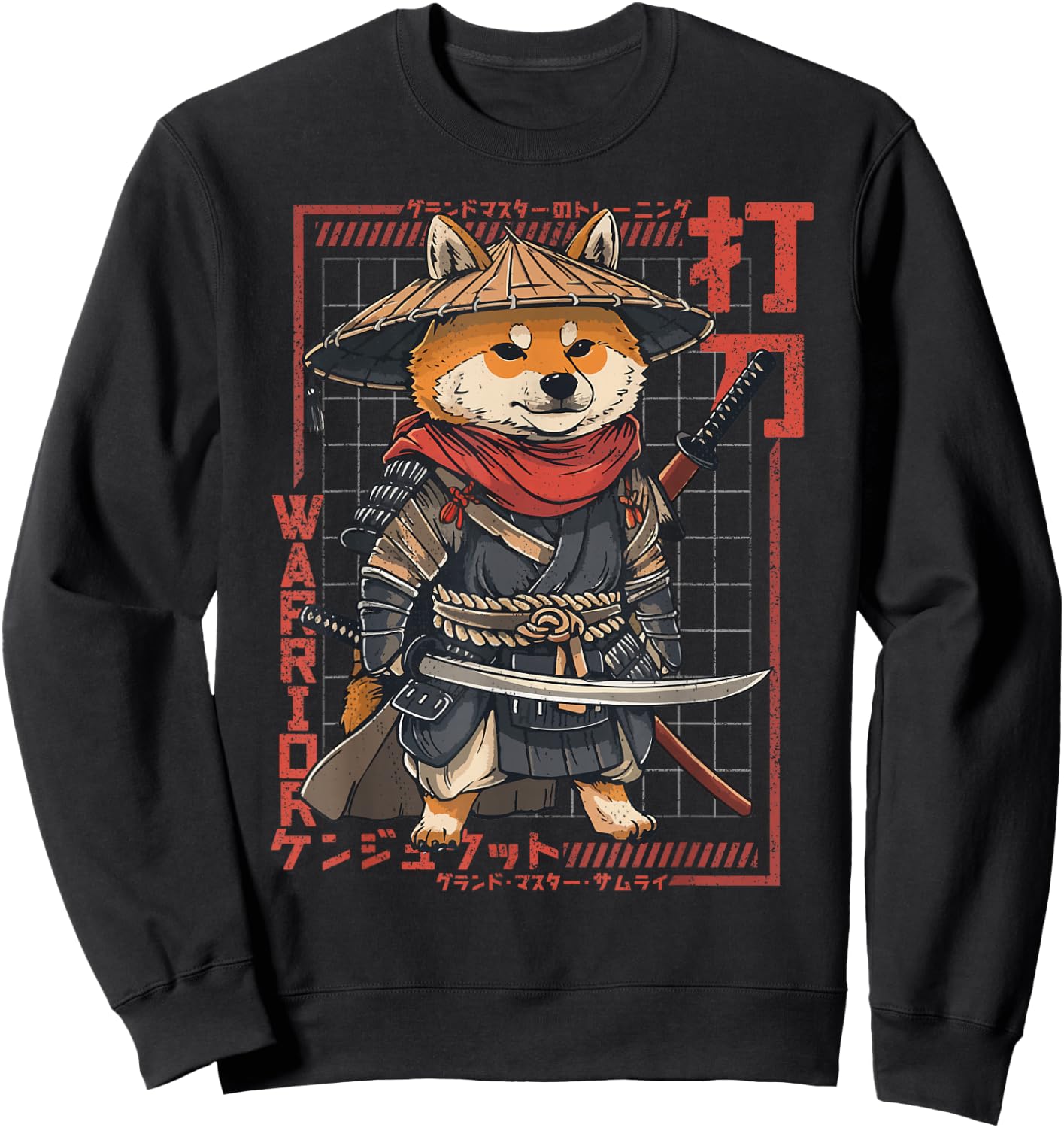 The Samurai Shiba Inu Sweatshirt - Sweatshirt | Black