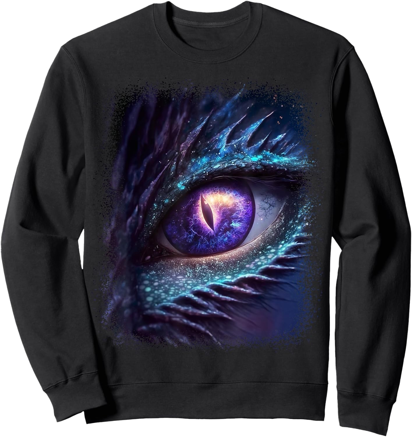 Eye of the Dragon Universe Galaxy Fantasy and Magical Sweatshirt - Sweatshirt | Black