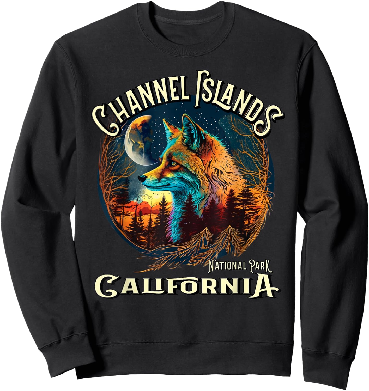 Channel Islands National Park California Island Fox Keepsake Sweatshirt - Sweatshirt | Black