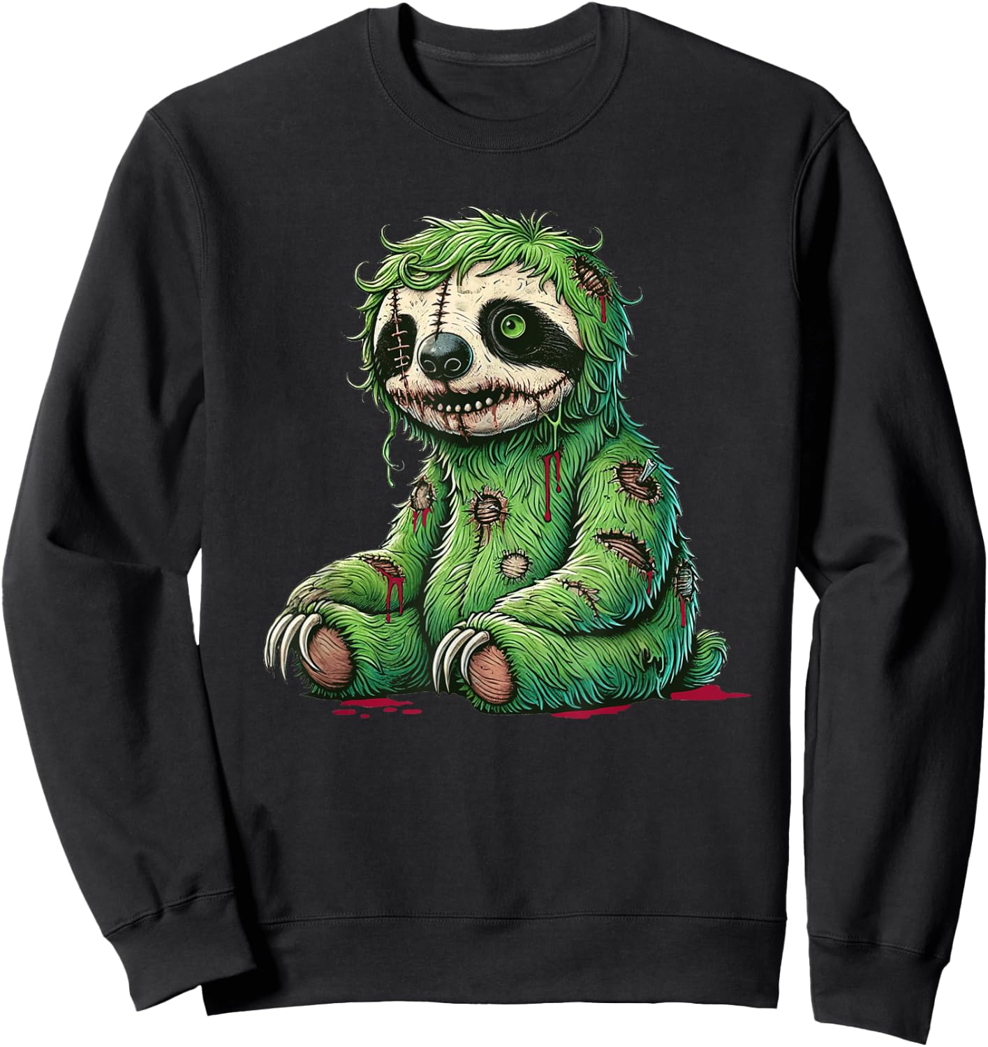 Zombie Sloth Halloween Zombie Sloth Zombie Lover Sweatshirt - Sweatshirt | Black